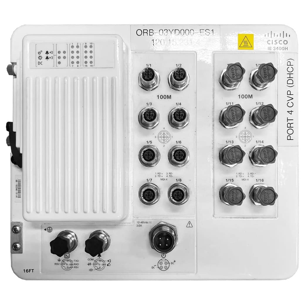 Cisco CatIE3400 Heavy Duty 16GE M12 IP67NE (IE-3400H-16T-E) thumbnail
