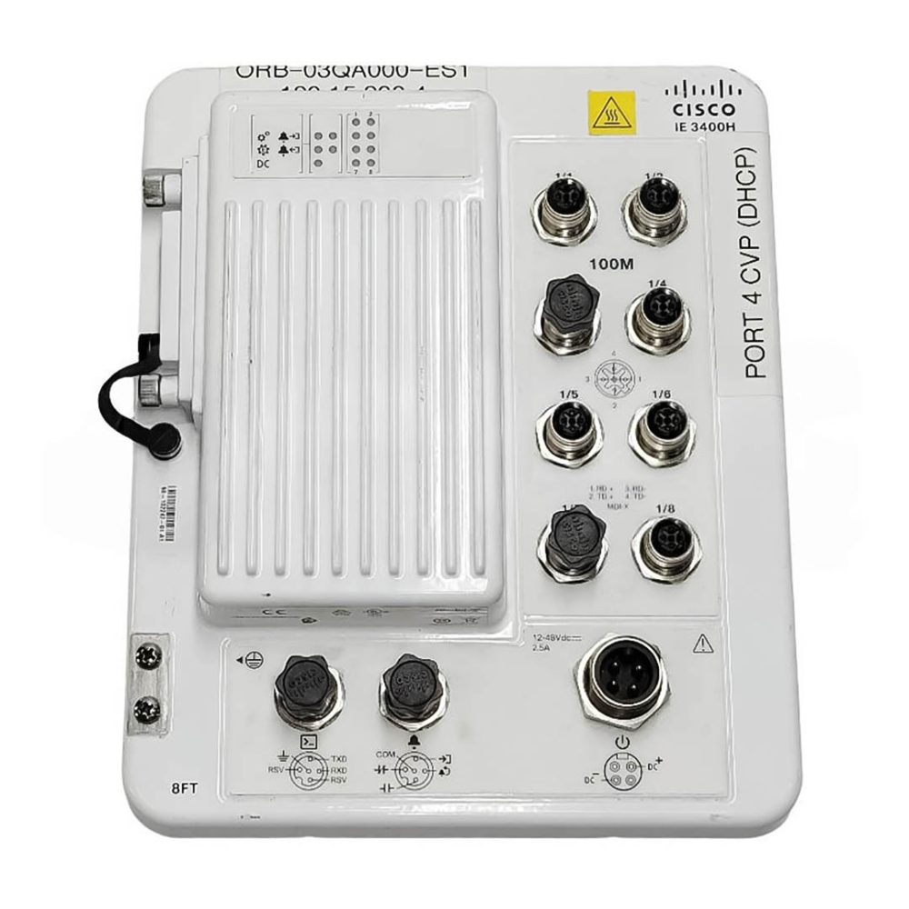 Cisco Catalyst IE3400 Heavy Duty w/8 FE M12 (IE-3400H-8FT-E) thumbnail