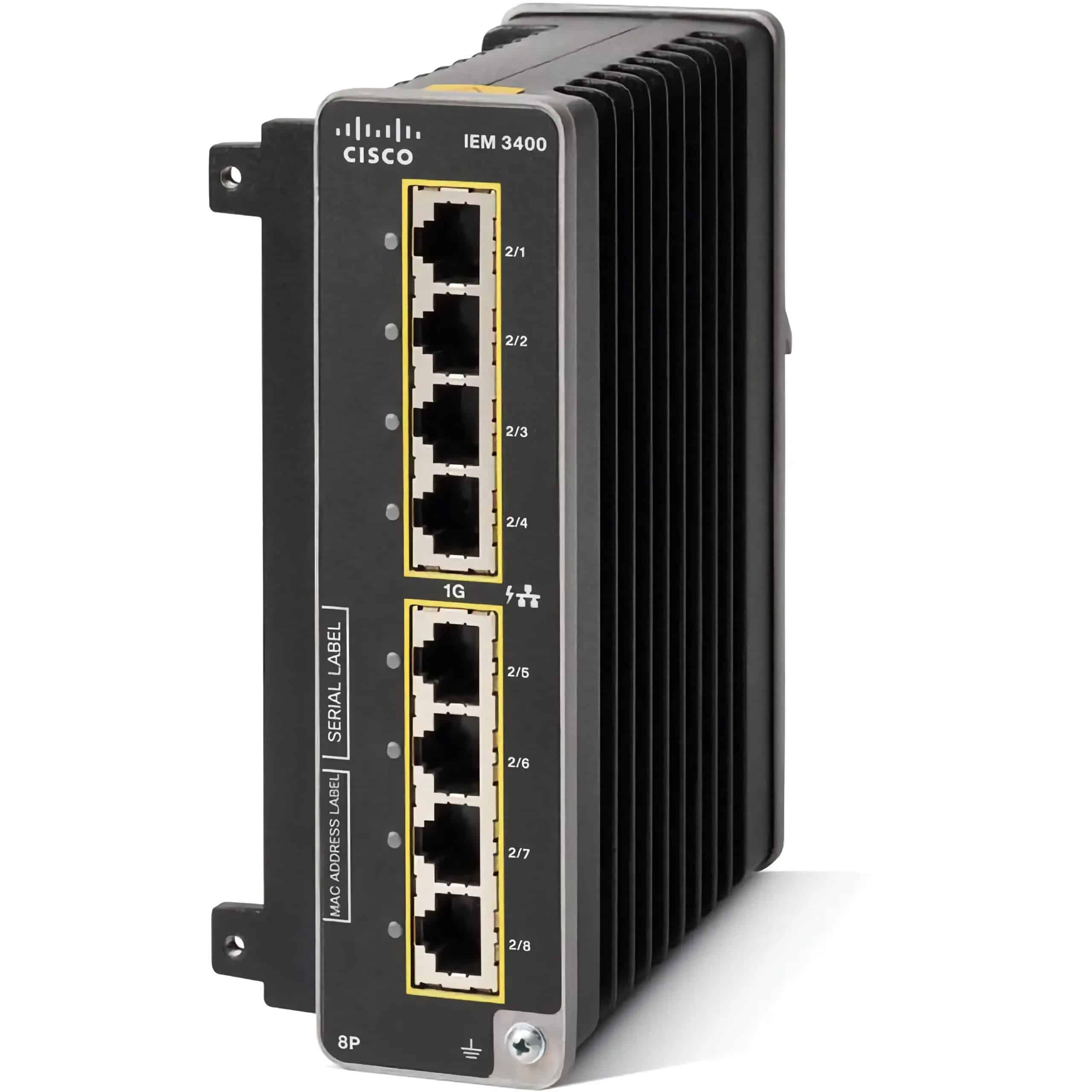 Cisco Catalyst IE3400 Rugged 8Port GE Copper (IEM-3400-8P=) thumbnail
