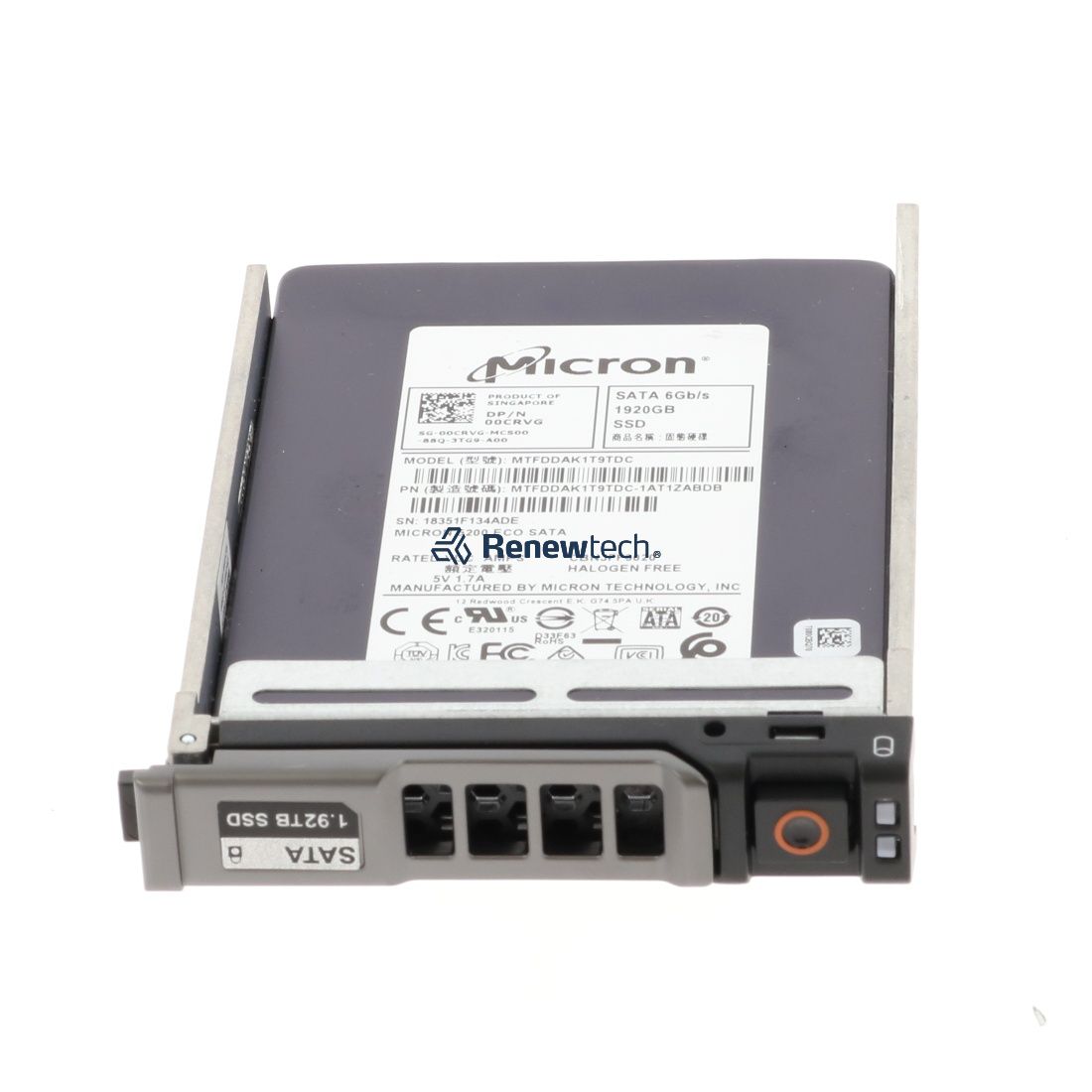 Dell 1.92TB SSD 2.5 SATA 6G RI (02N55-RFB) thumbnail