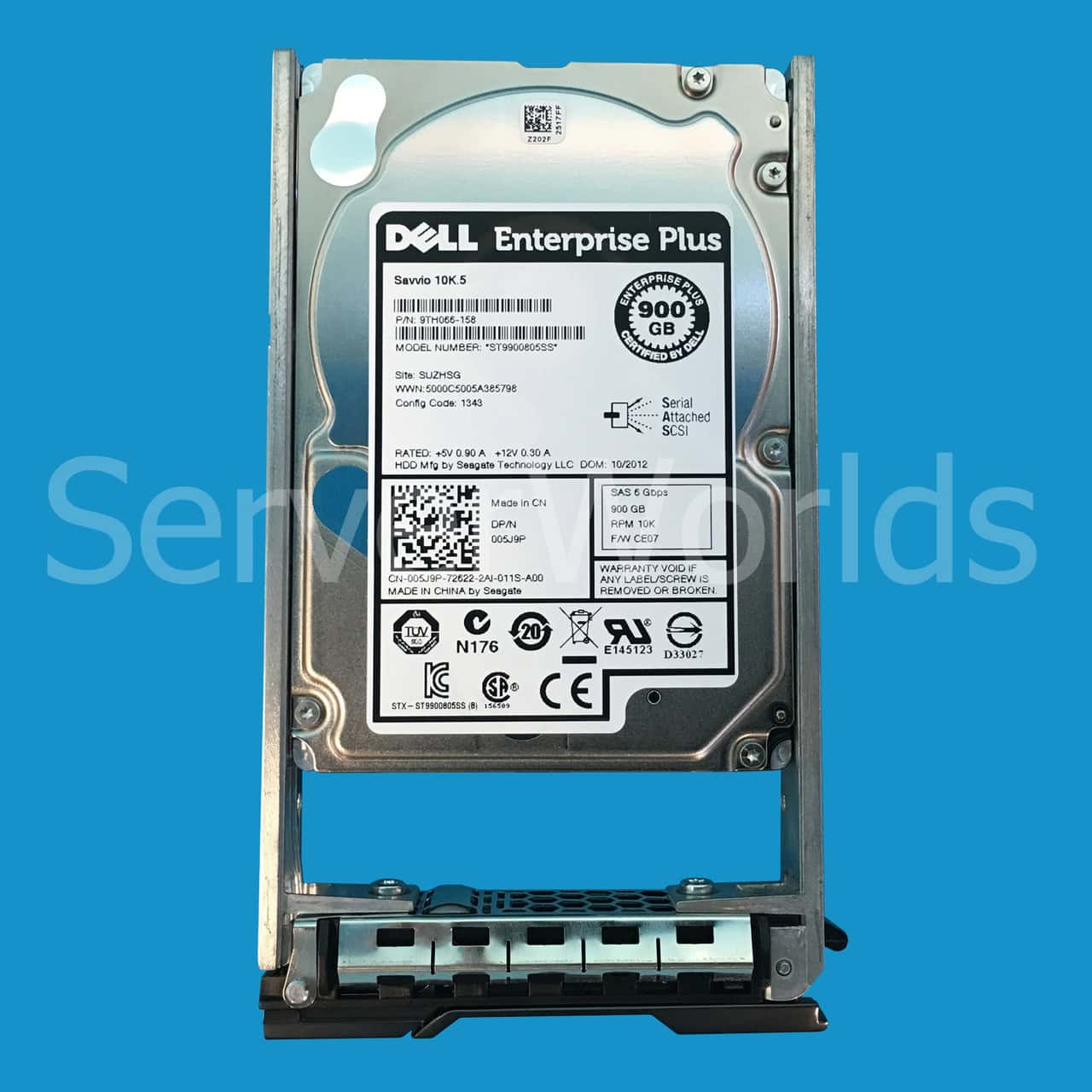 Dell 900GB 10K 2.5 SAS 6G (05J9P-COMPELLENT-RFB) thumbnail