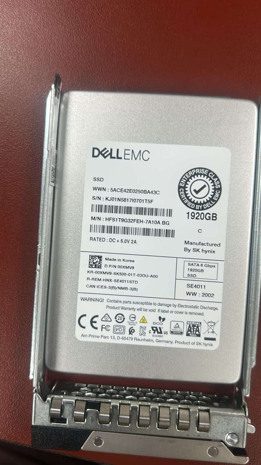 Dell 480GB SSD 2.5 SATA 6G RI (345-BBDF-RFB) thumbnail