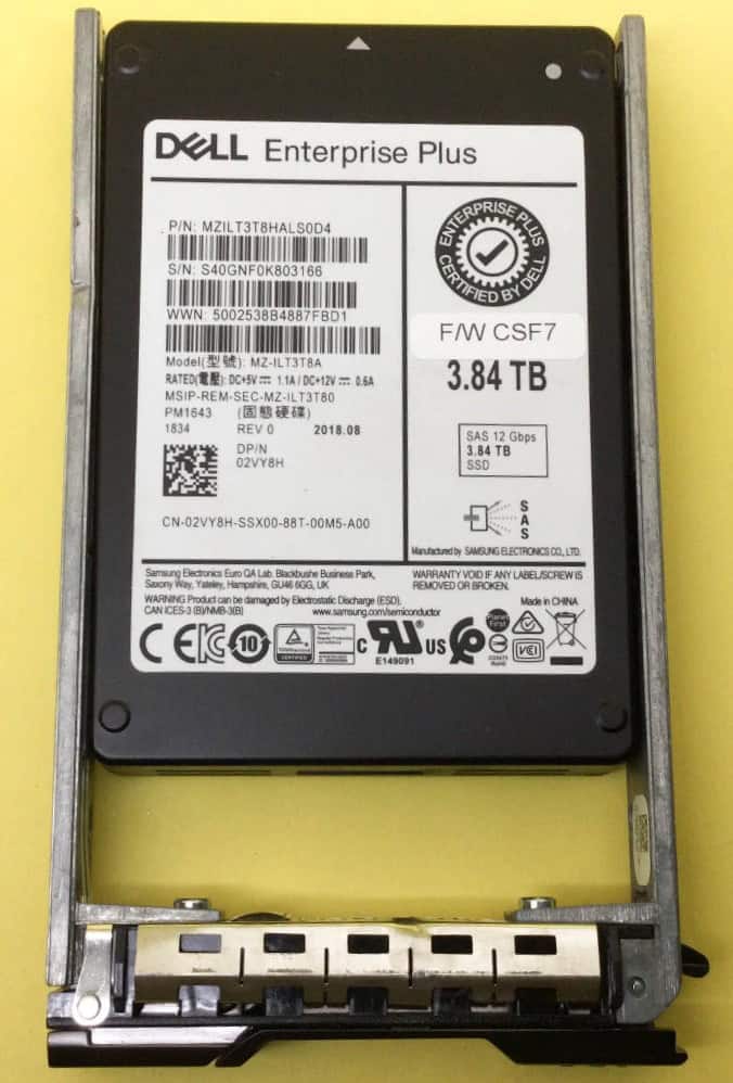 Dell 3.84TB SSD 2.5 SAS 12G RI SED (345-BCDF-RFB) thumbnail