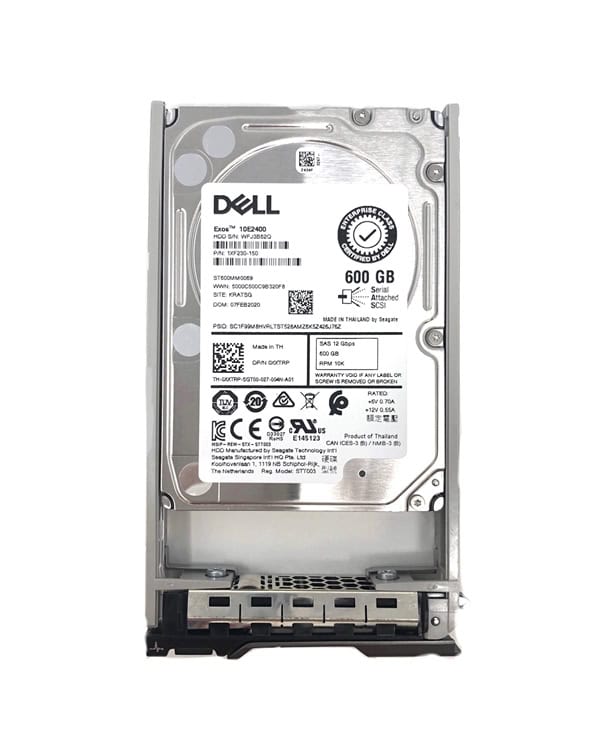 Dell 600GB 10K 2.5 SAS 12G 400-AJPJ (400-AJPJ-RFB) thumbnail
