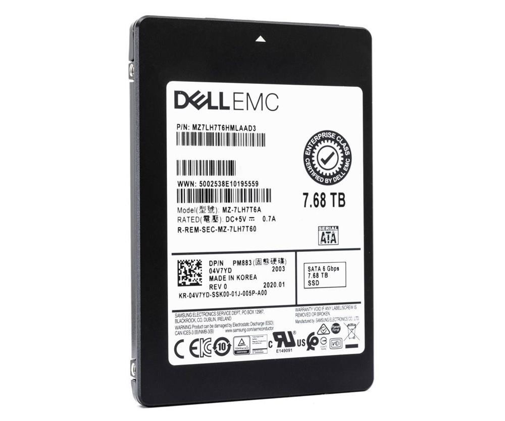 Dell 7.68TB SSD SFF SATA 6G RI (400-BETP-RFB) thumbnail