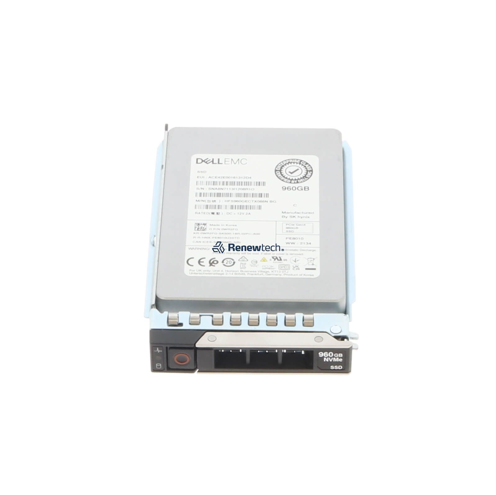 Dell 960GB SSD SFF NVMe PCI-e Gen4 (400-BMTM-RFB) thumbnail