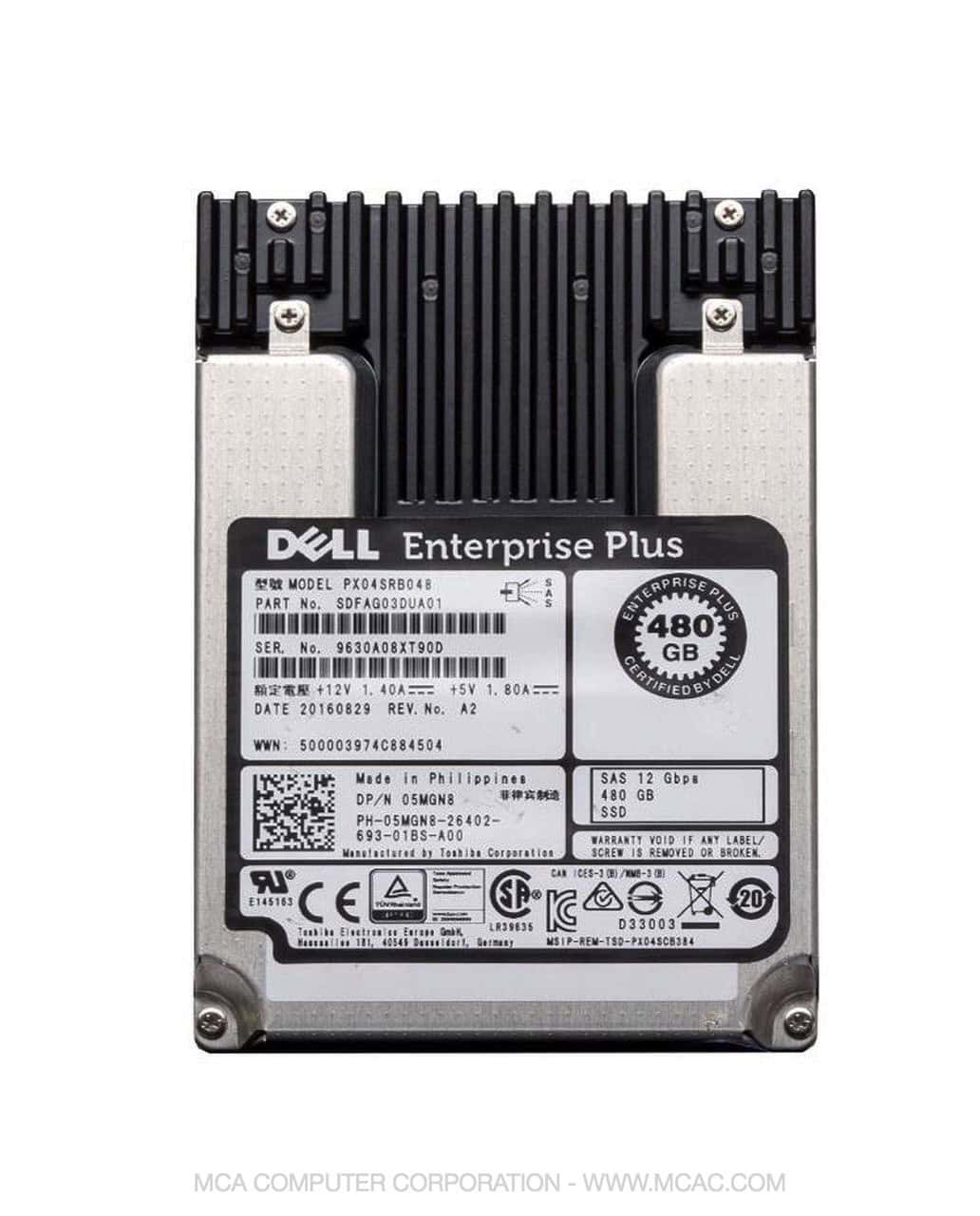 Dell 480GB SSD 2.5 SAS 12G RI (5MGN8-RFB) thumbnail