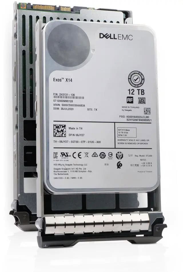 Dell EMC 12TB 7.2K 6G 3.5INCH SATA (8JYD7-RFB) thumbnail