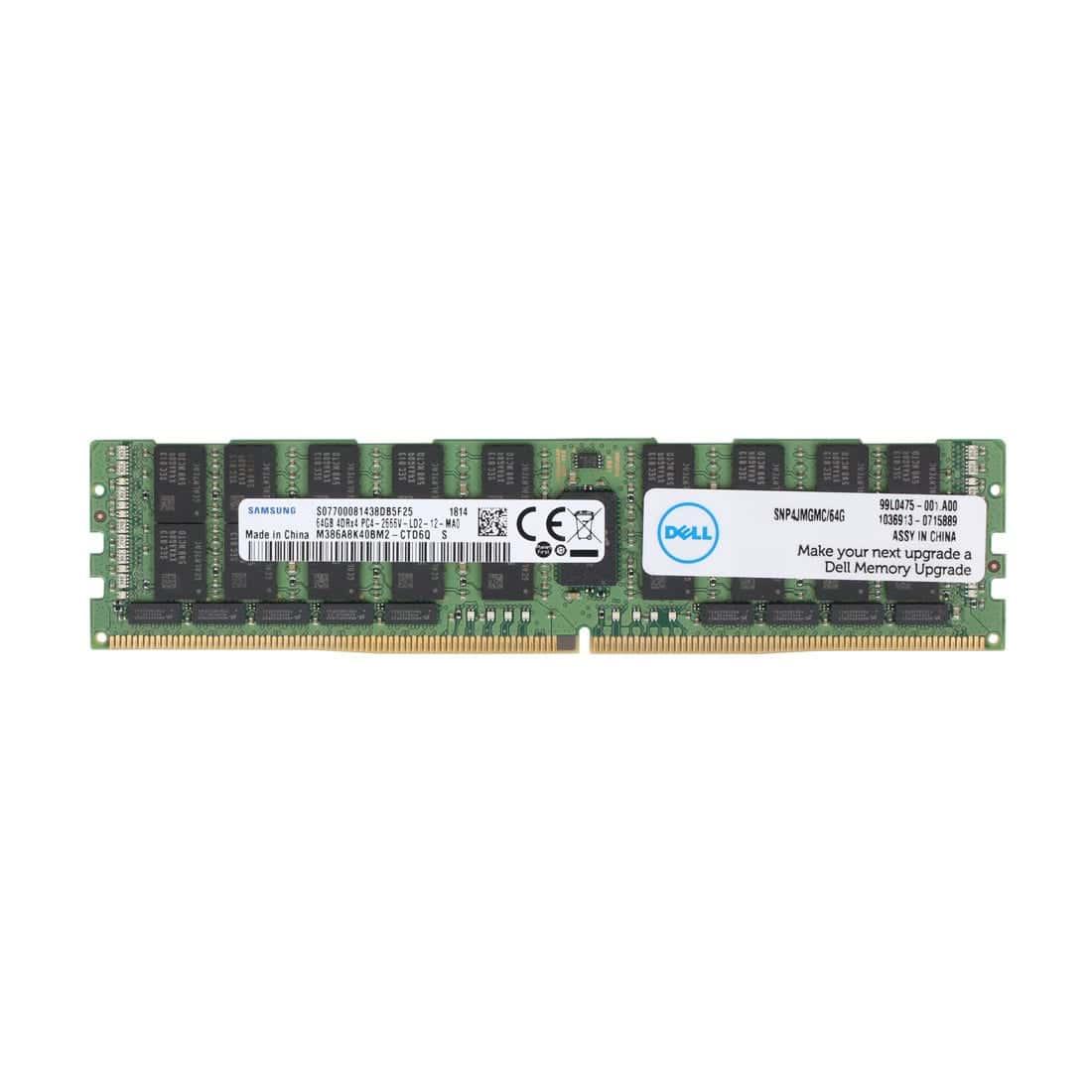 Dell 64GB 4Rx4 PC4-21300V-L (SNP4JMGMC/64G-OEM-RFB) thumbnail