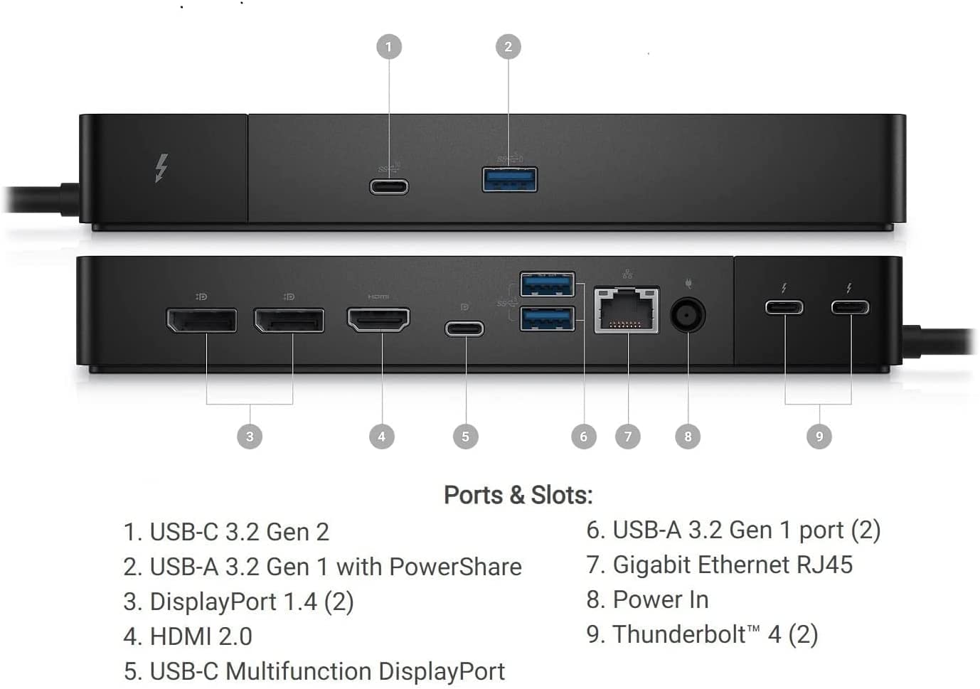 Dell Thunderbolt Dock  Wd22Tb4 (WD22TB4 - UK) thumbnail