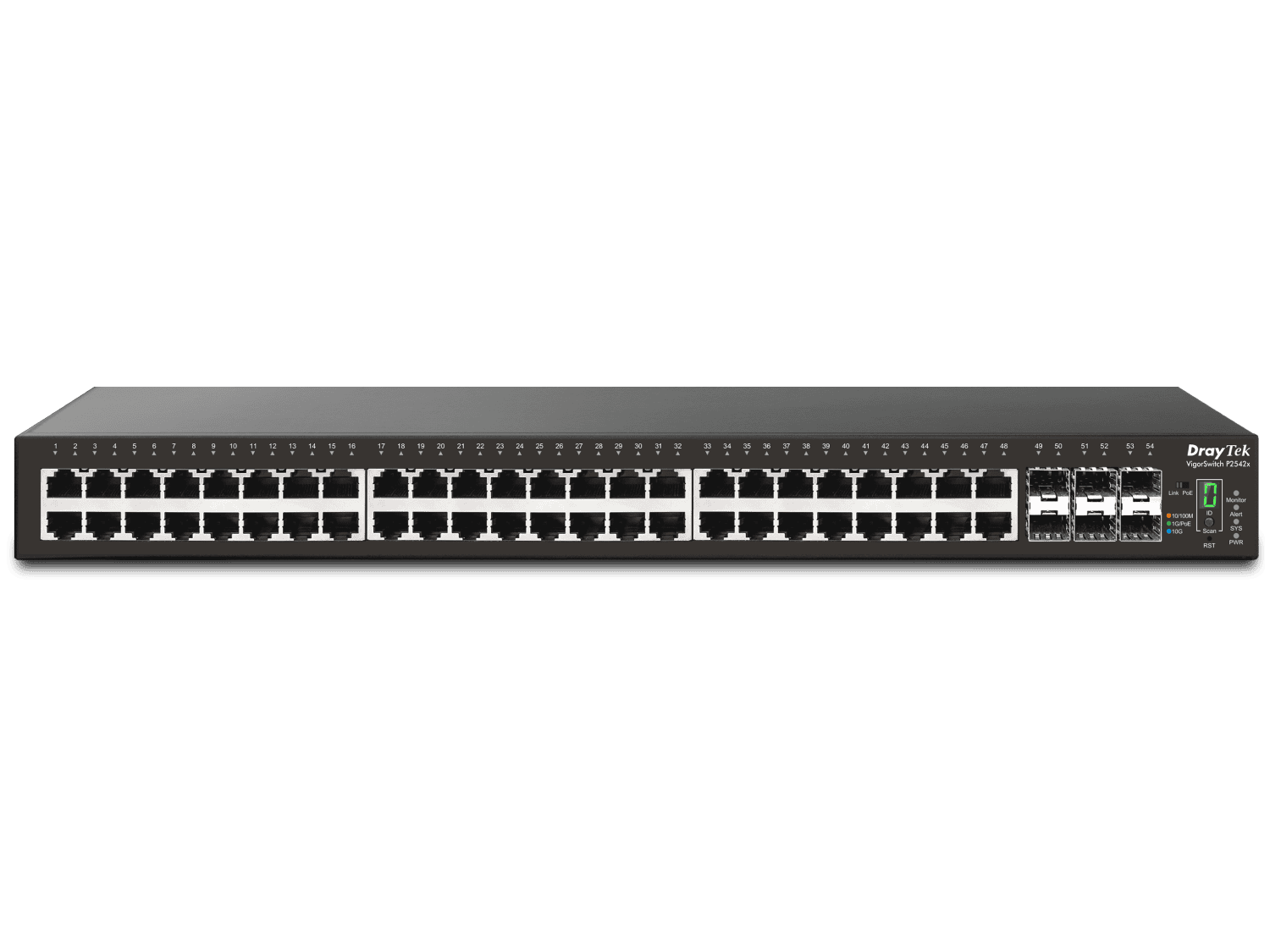 Draytek Switch 440mm DrayTek VigorSwitch  P-2542x  6*SFP+/48*GE/PoE retail (VSWITCHP2542X-DE-AT-CH) thumbnail