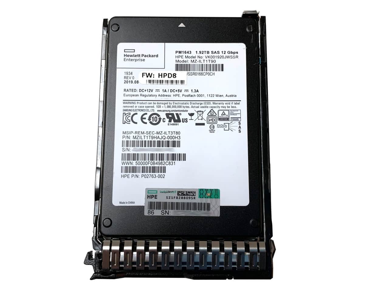 HP DRV SSD 1.92TB LFF SATA MU (P08696-001-RFB) thumbnail