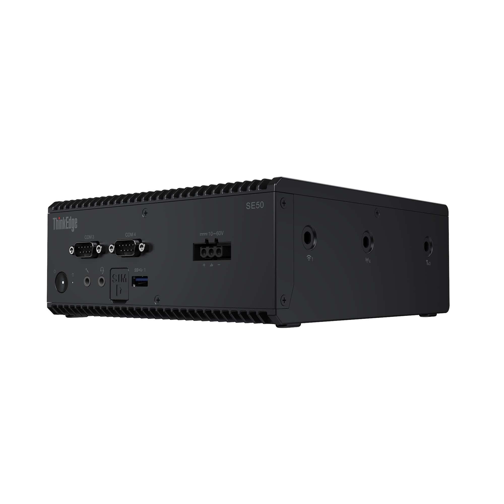 Lenovo ThinkEdge SE50 Intel® Core™ i5 i5-8365UE 8 GB DDR4-SDRAM 128 GB SSD Windows 11 IoT Enterprise Mini PC Zwart (11RJ00A4MT) thumbnail