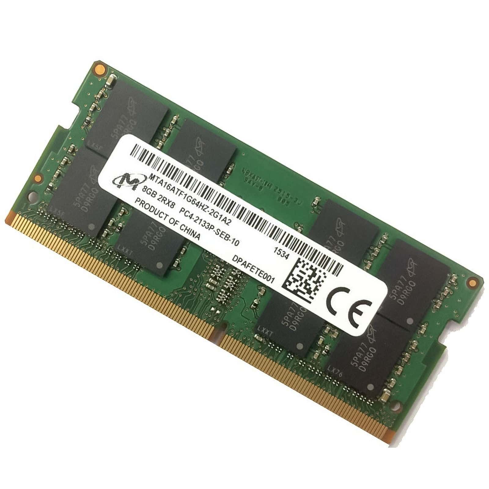 Micron MTA16ATF1G64HZ-2G1A2 Memory Module For Laptop And AIO - 8 GB - DDR4 - 2133 MHz - SODIMM - Rank 2 (MTA16ATF1G64HZ-2G1A2) thumbnail