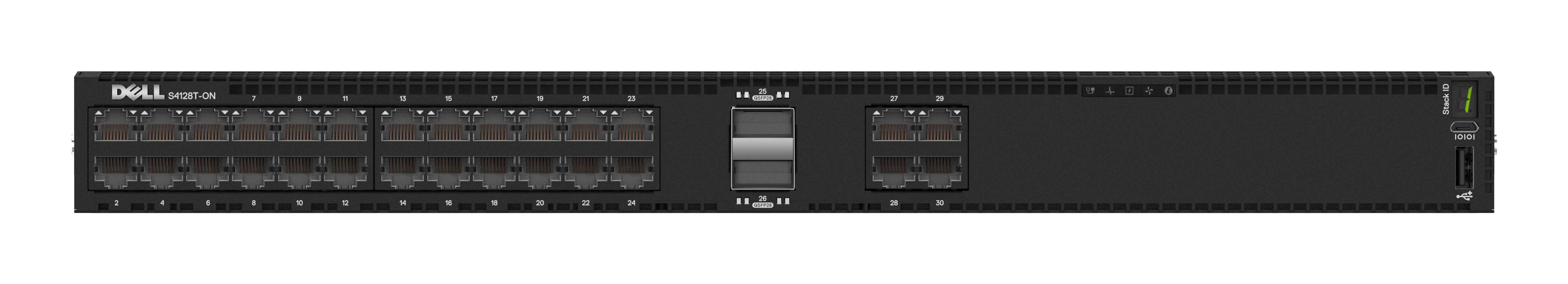 DELL S-Series S4128T Managed L2/L3 10G Ethernet (100/1000/10000) 1U Zwart (210-ALTC) thumbnail