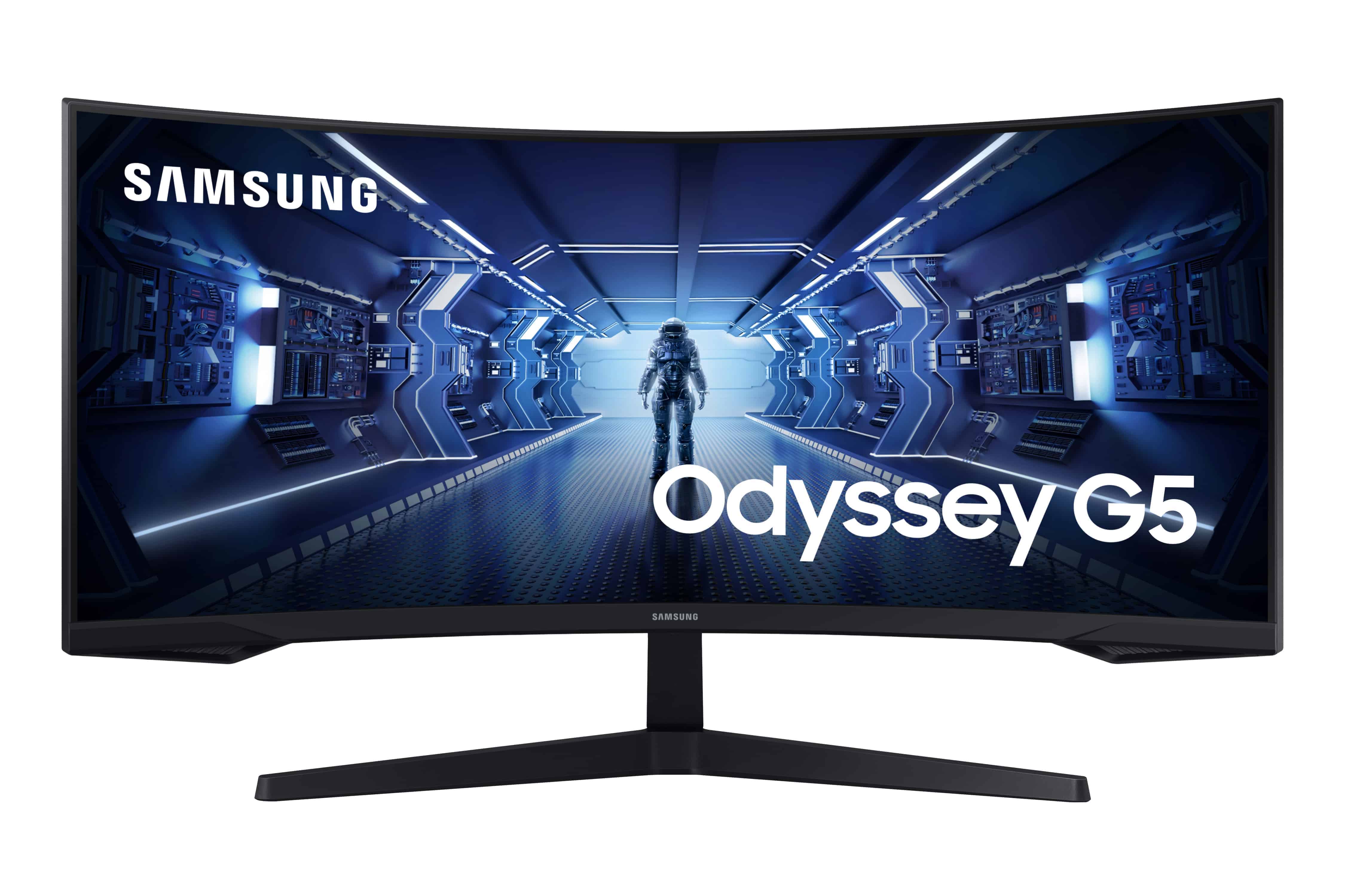 Samsung Odyssey C34G55TWWP 86,4 cm (34) 3440 x 1440 Pixels UltraWide Dual Quad HD LED Zwart (LC34G55TWWPXEN) thumbnail