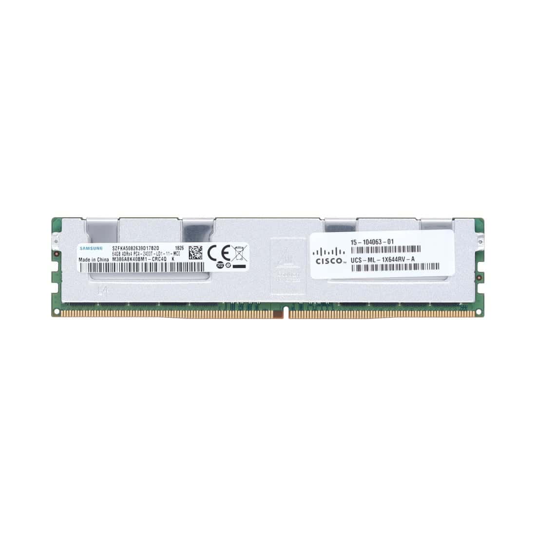 CISCO 64GB (1*64GB) 4RX4 PC4-19200T-L DDR4-2400MHZ LRDIMM (UCS-ML-1X644RV-A) thumbnail