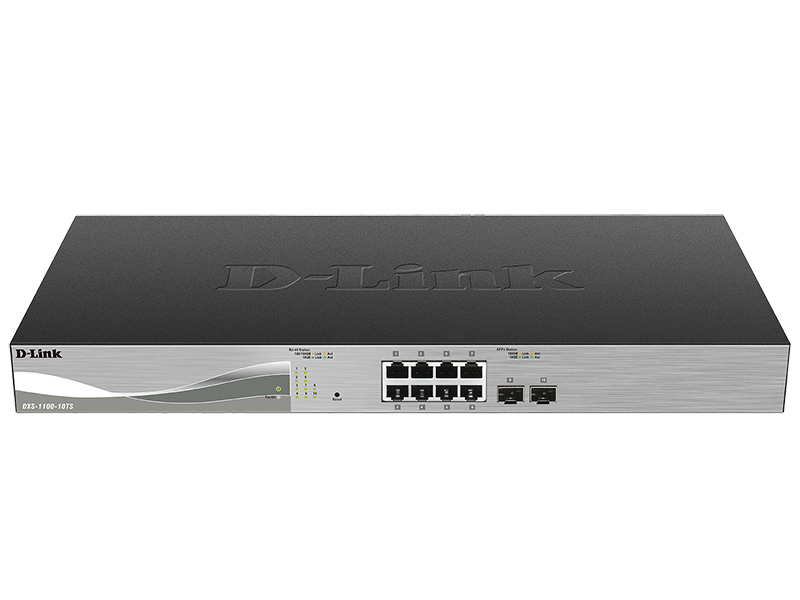 D-Link DXS-1100-10TS netwerk-switch Managed L2 10G Ethernet (100/1000/10000) 1U Zwart (DXS-1100-10TS) thumbnail