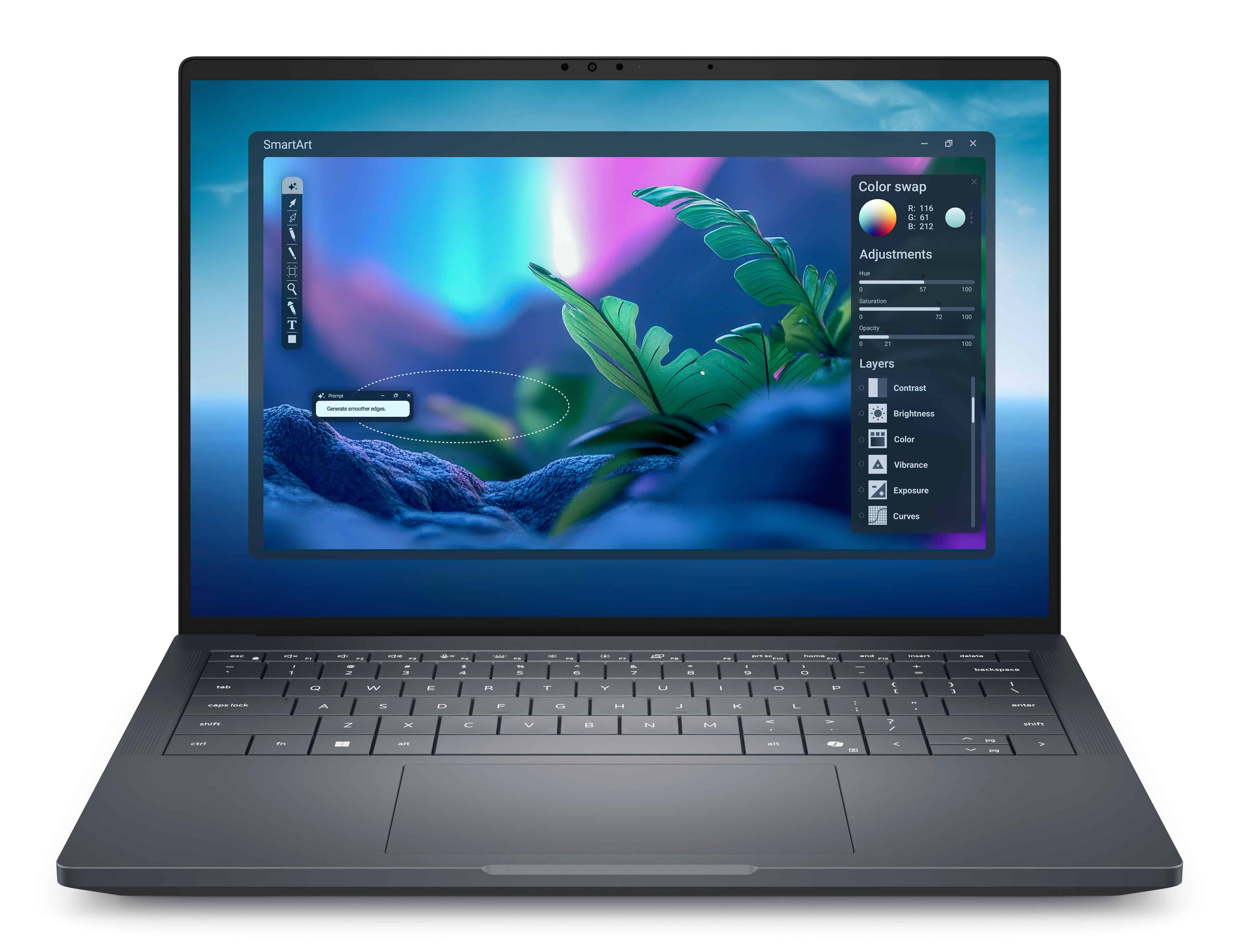 DELL Pro Max 14 Premium MA14250 Intel Core Ultra 7 265H Laptop 35,6 cm (14") Full HD+ 32 GB LPDDR5x-SDRAM 1 TB SSD NVIDIA RTX PRO 2000 Blackwell Wi-Fi 7 (802.11be) Windows 11 Pro Engels Zwart (DNRN1) thumbnail