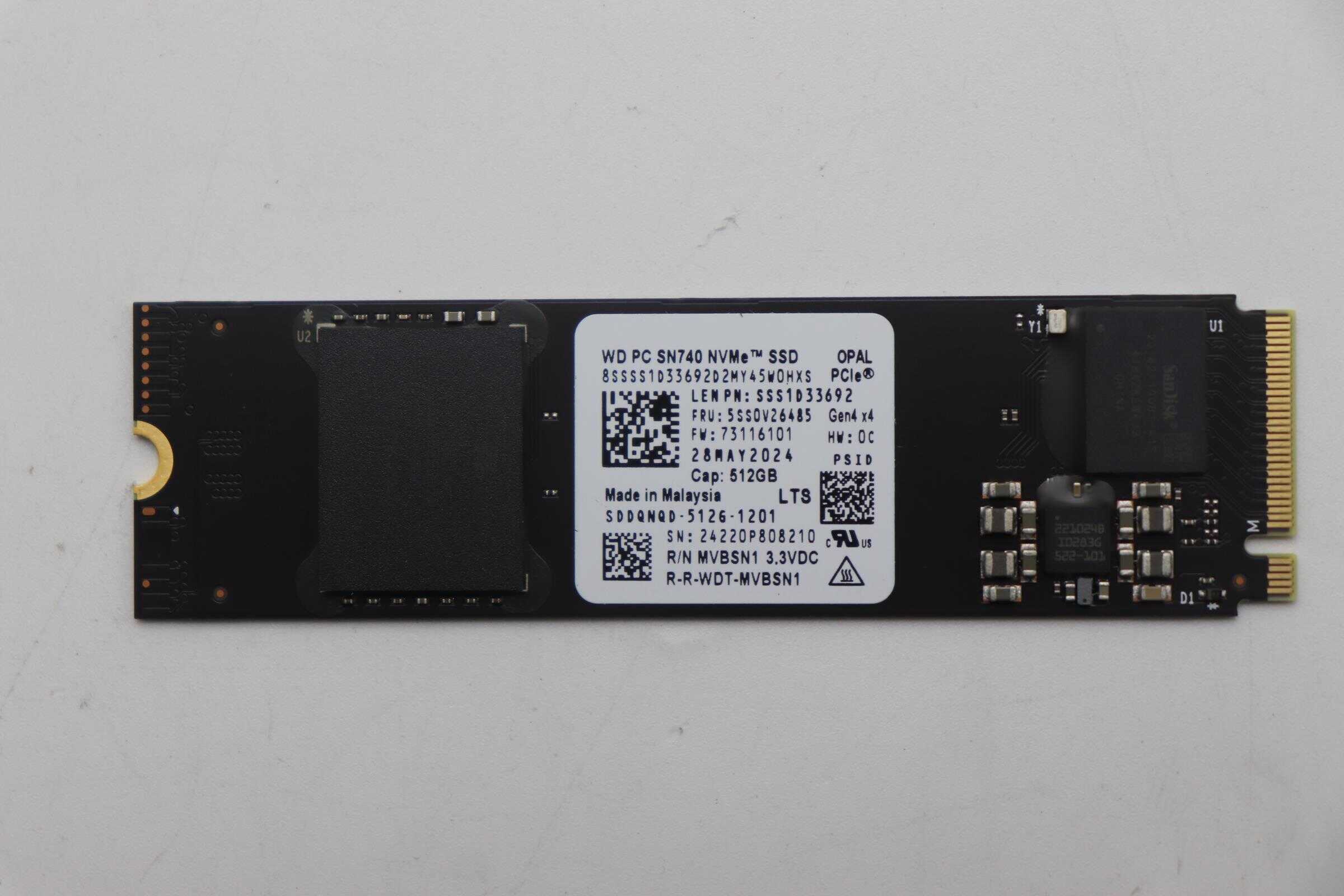 Lenovo SSD 256GB M.2 2280 PCIe 4x4 (5SS0Y86996) (5SS0Y86996) thumbnail