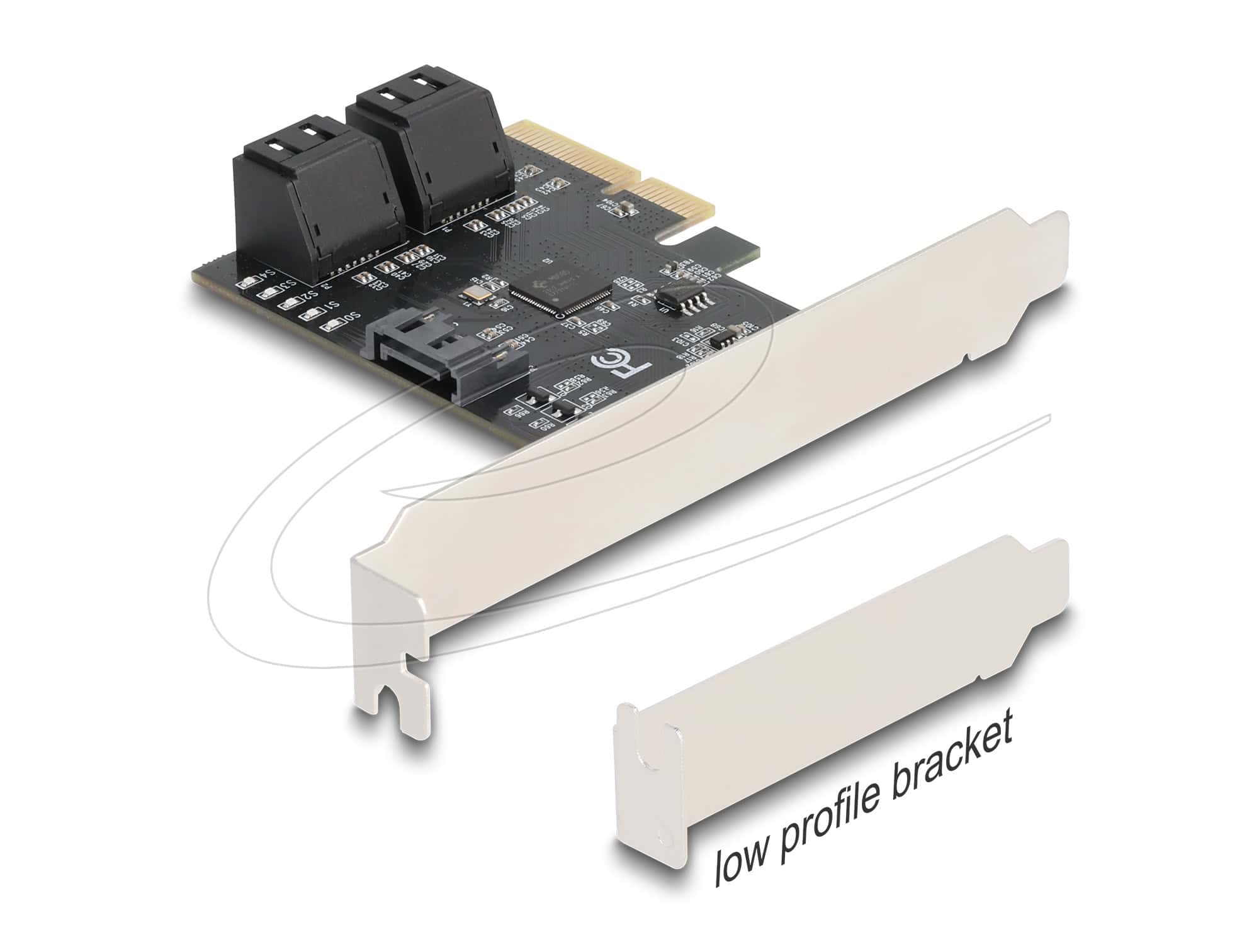 Delock PCI Express x4 Karte zu 5 Port SATA Kontroller - Low Profile Formfaktor (90890) thumbnail