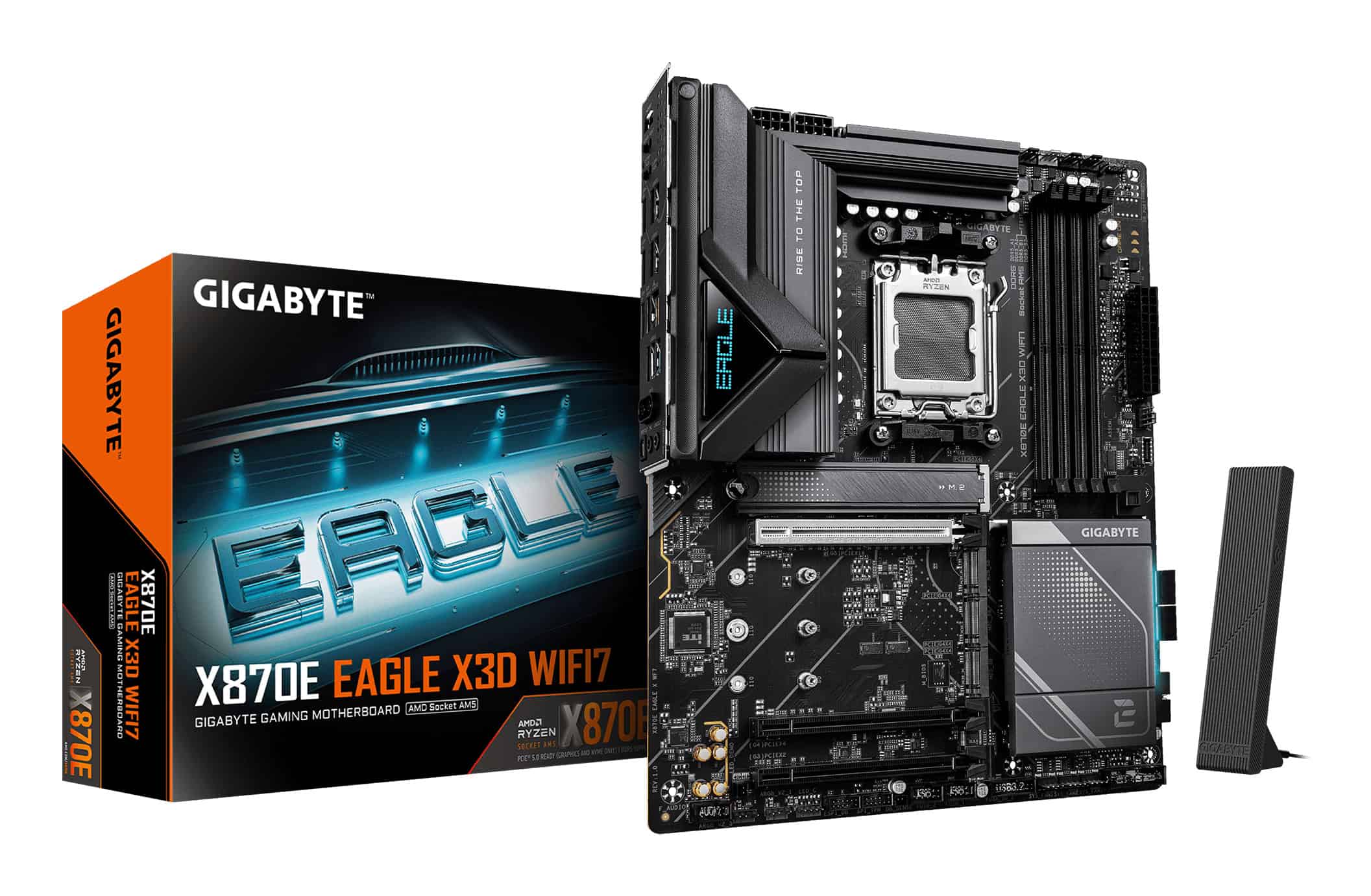 GIGABYTE X870E EAGLE X3D WIFI7 AMD X870E Socket AM5 ATX (X870E EAGLE X WF7) thumbnail