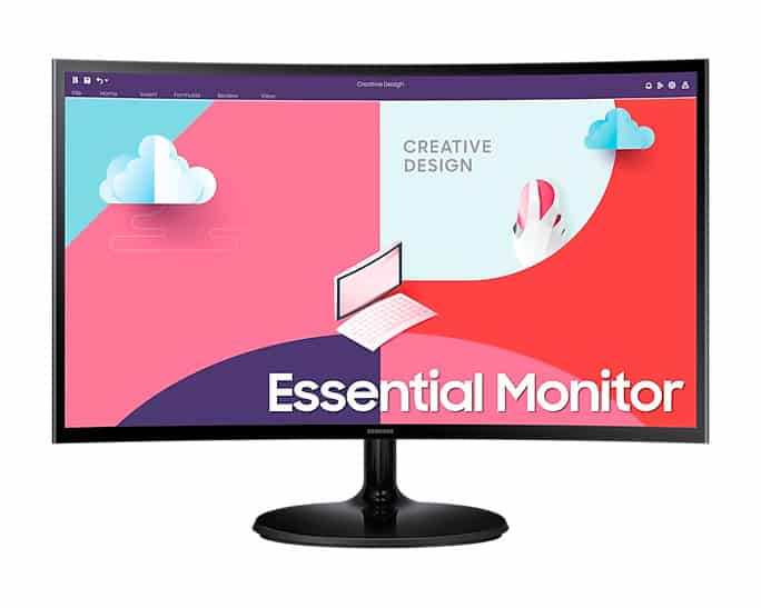 Samsung LS24C360EAUXEN LED display 61 cm (24") 1920 x 1080 Pixels Full HD Zwart (LS24C360EAUXEN) thumbnail