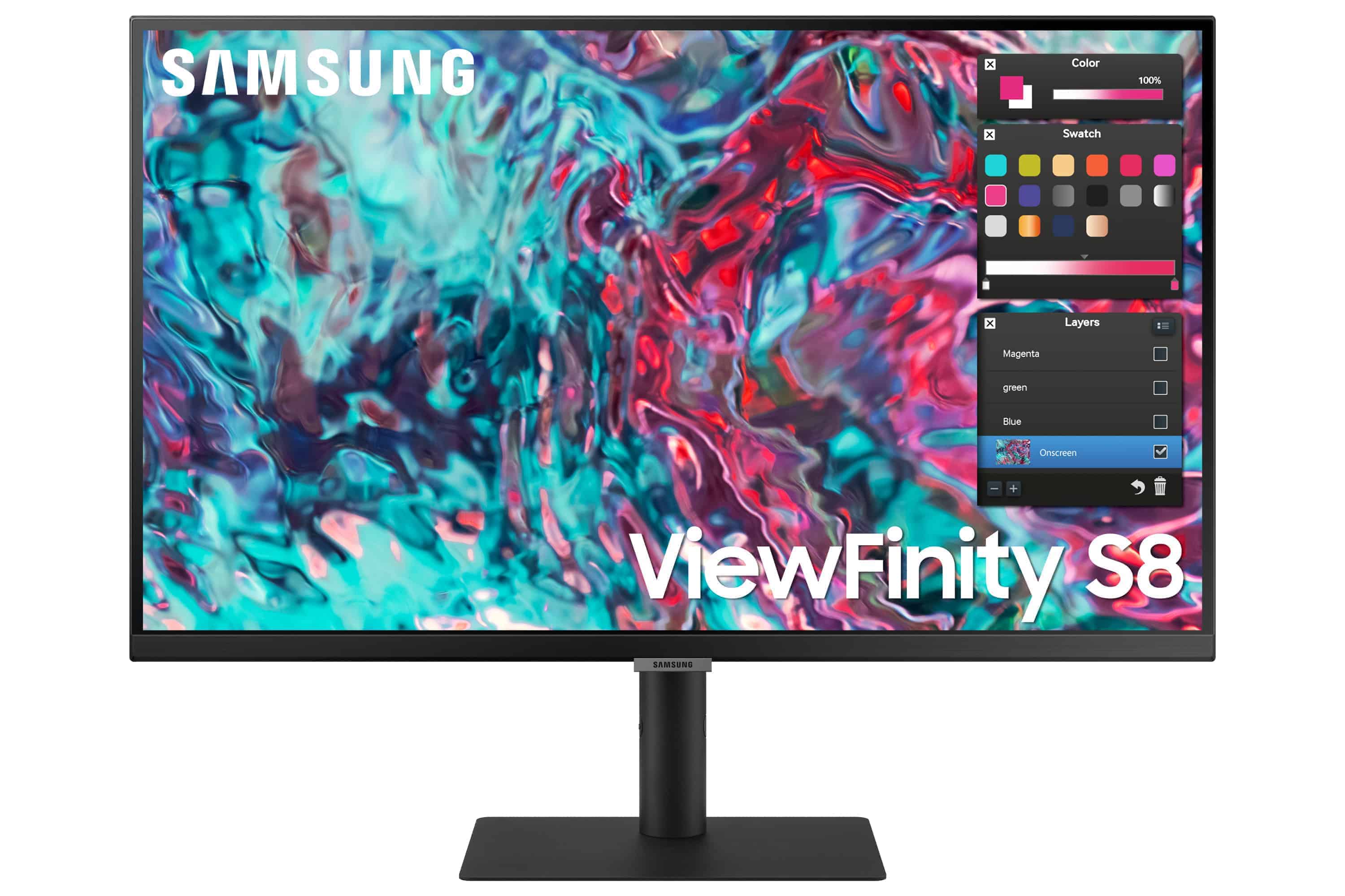 Samsung ViewFinity S80TB 68,6 cm (27) 3840 x 2160 Pixels 4K Ultra HD LED Zwart (LS27B800TGUXEN) thumbnail