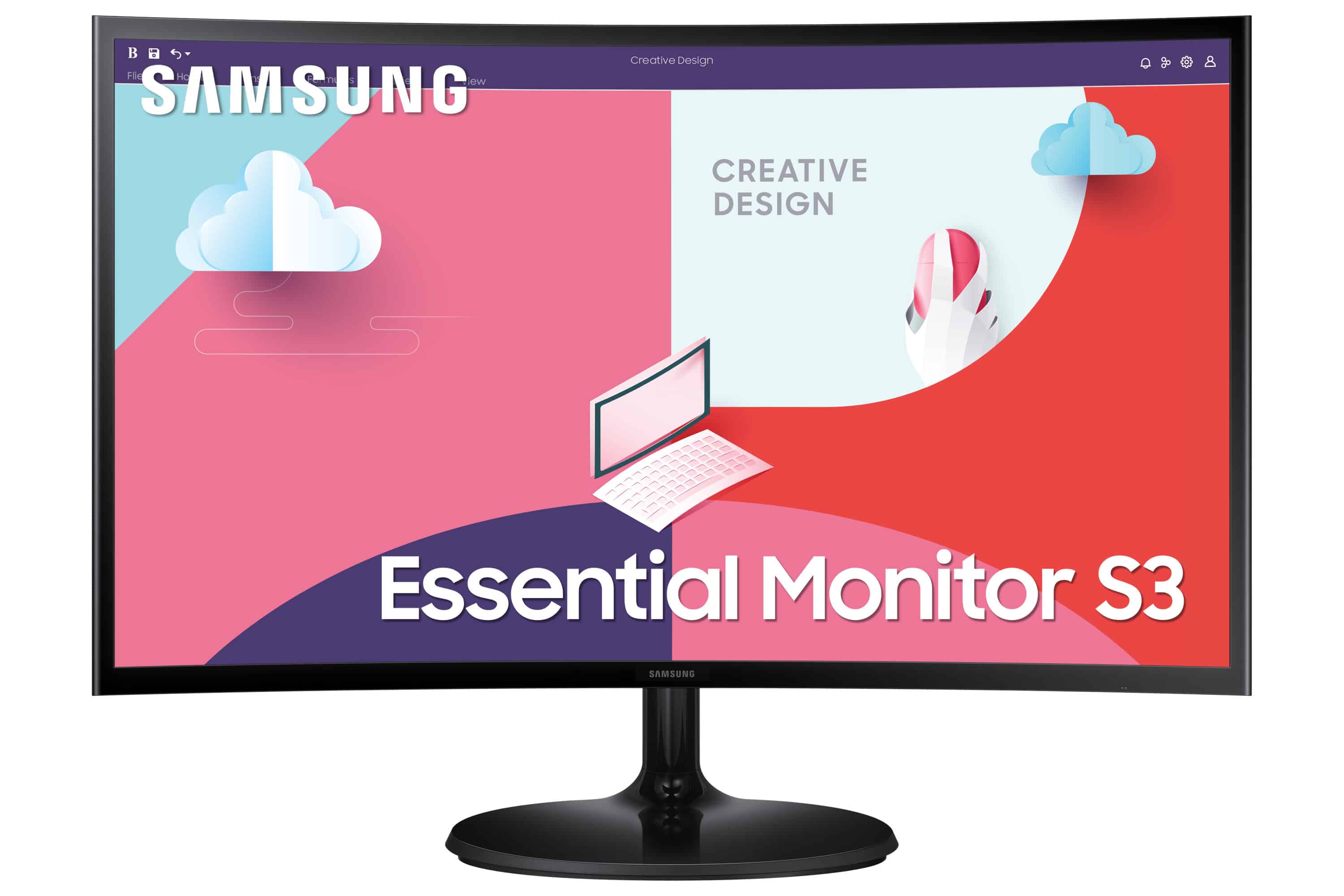 Samsung Essential Monitor S3 S36C LED display 68,6 cm (27) 1920 x 1080 Pixels Full HD Zwart (LS27C360EAUXEN) thumbnail