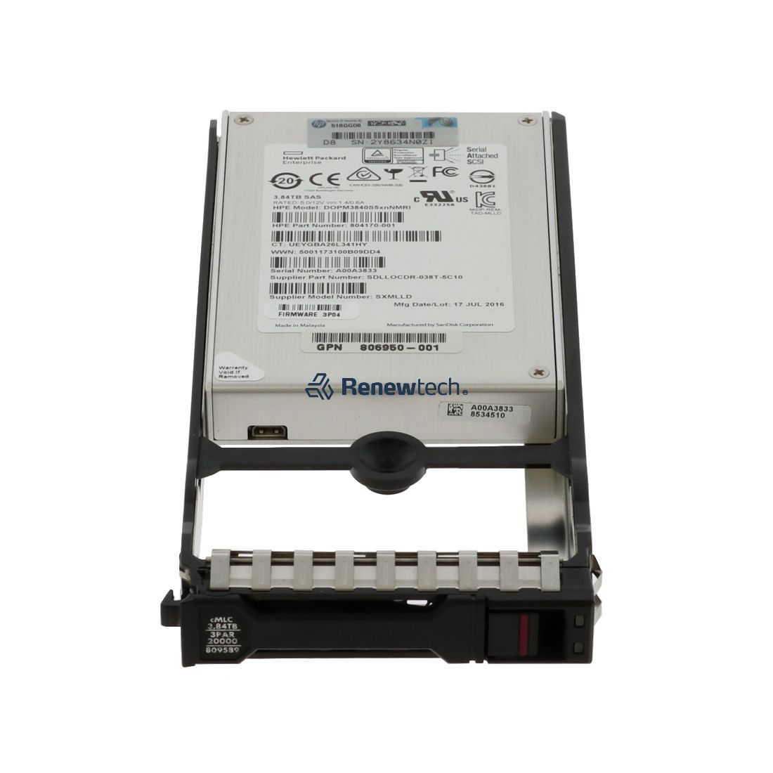 HP 960GB SATA 6G SFF RI DS SC SSD (878849-001-RFB) thumbnail