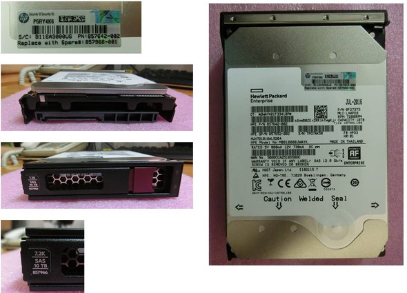 HPE 10TB 7.2K DISK SAS-1200 (MB010000JWRTE-RFB) thumbnail