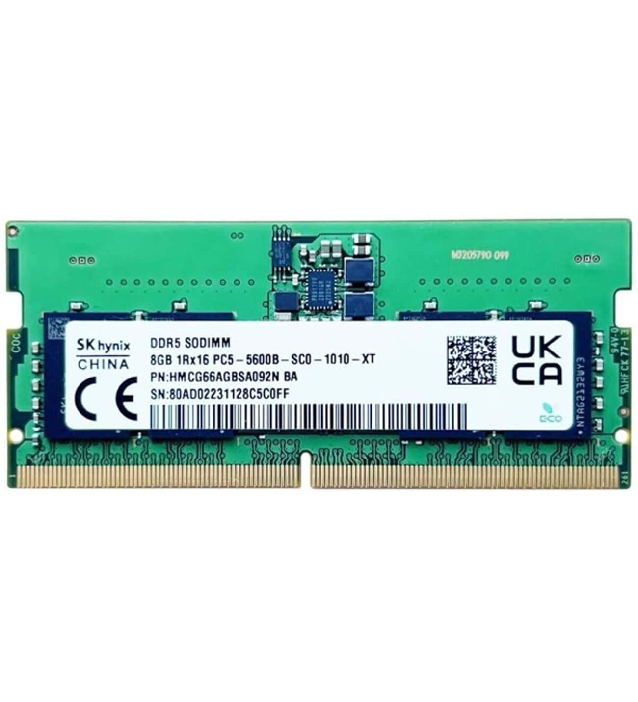 Hynix HMCG66AGBSA092N 8 GB Memory Module - 1Rx16 - DDR5 - 5600 MHz - SO-DIMM (HMCG66AGBSA092N) thumbnail