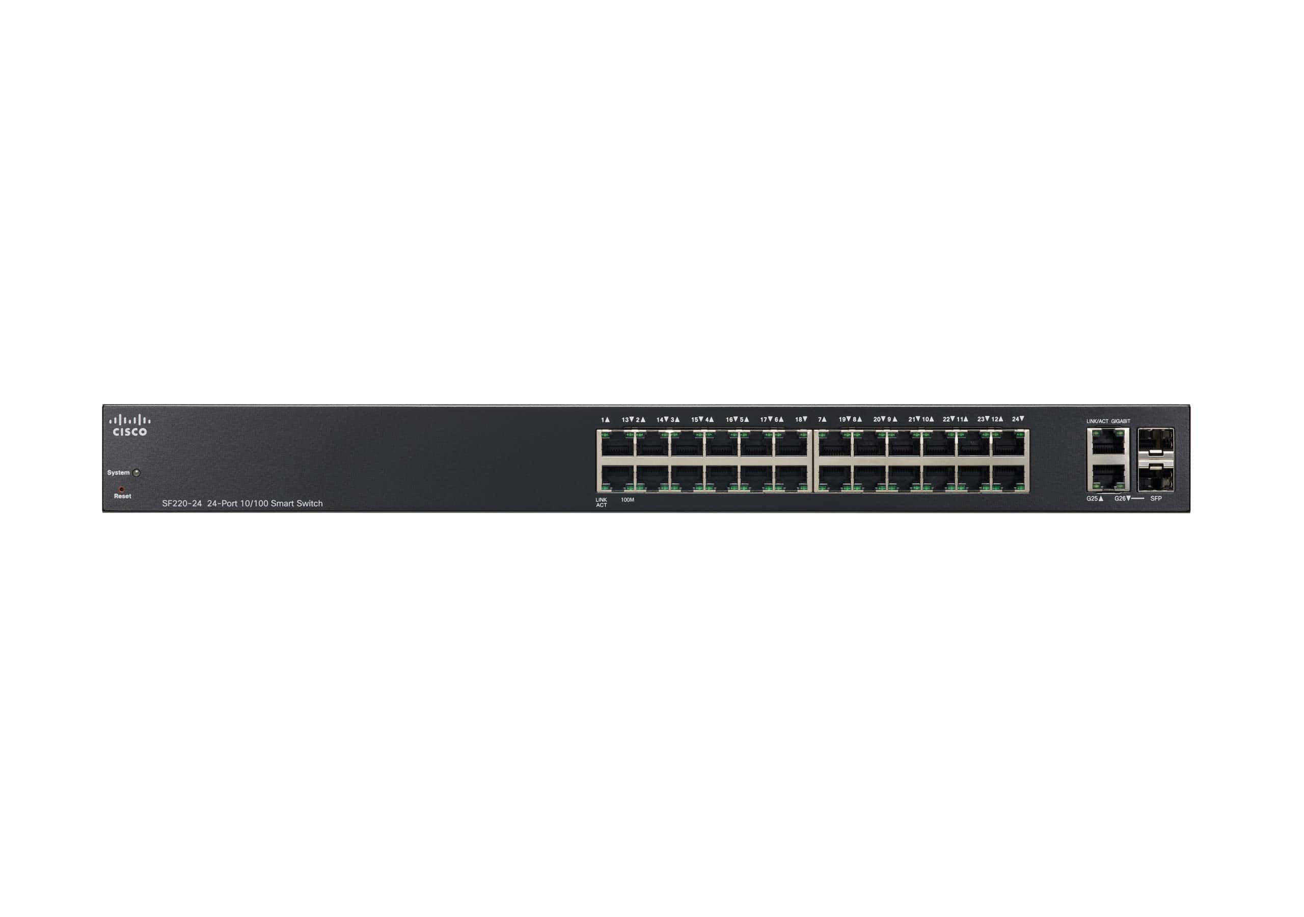 Cisco Refurb/SF220-24 24-Port 10/100 Smart Swi (SF220-24-K9-UK-RF) thumbnail