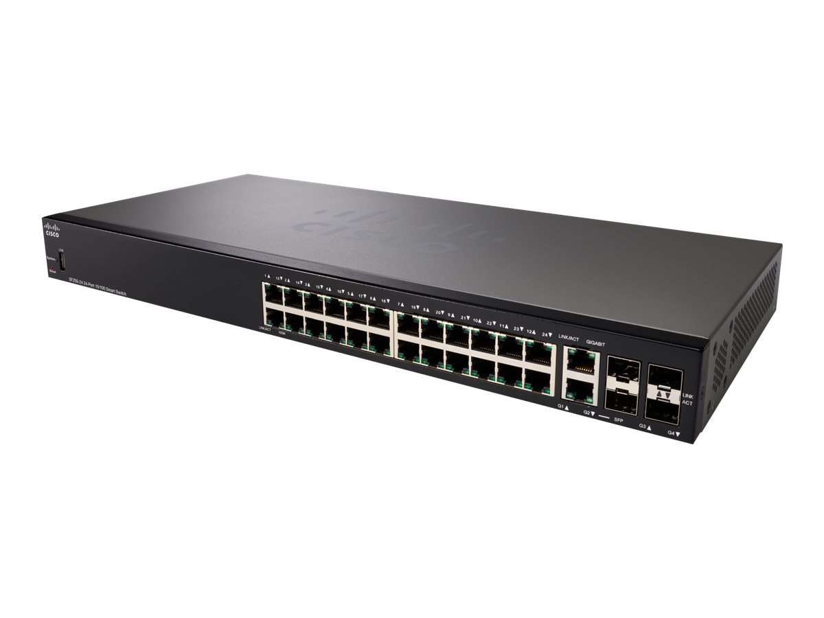 Cisco Refurb/Cisco SF250-24P 24-Port 10/100 Po (SF250-24P-K9-UK-RF) thumbnail