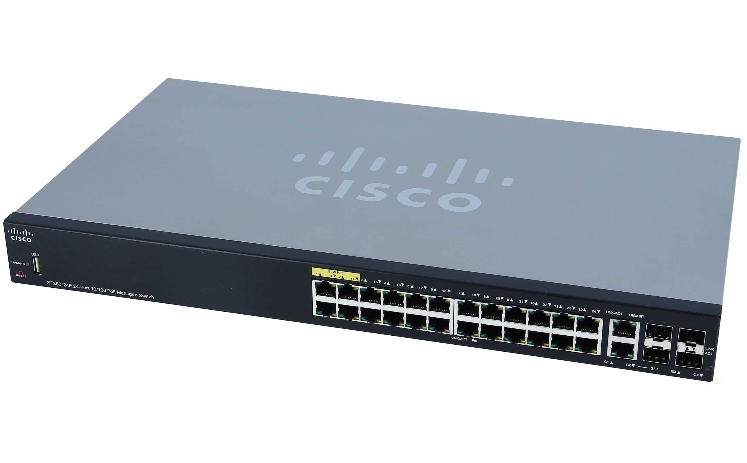 Cisco Refurb/SF350-24 24P 10/100 Manag Switch (SF350-24-K9-EU-RF) thumbnail