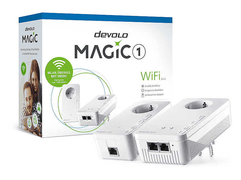 Devolo Magic 1 WiFi 2-1-2 Starter Kit (zwei Adapter) (8359) thumbnail