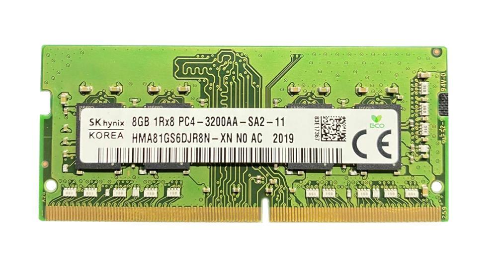 HYNIX 8GB (1*8GB) 1RX8 PC4-25600AA-S DDR4-3200MHZ SODIMM (HMA81GS6DJR8N-XN) thumbnail