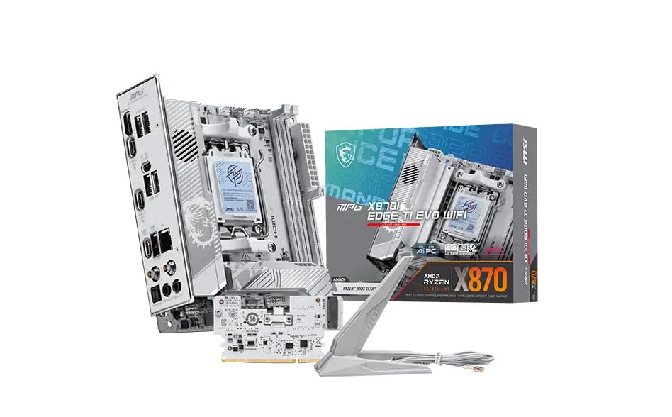 MSI MPG X870I EDGE TI EVO WIFI moederbord AMD X870 Socket AM5 mini ITX (MPG X870I EDGE TI EVO WIFI) thumbnail