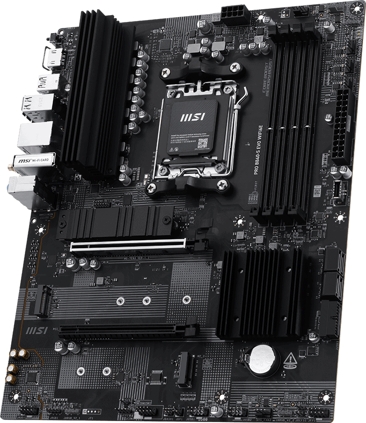 MSI PRO B840-S EVO WIFI6E AM5 DDR5 MB (PRO B840-S EVO WIFI6E) thumbnail