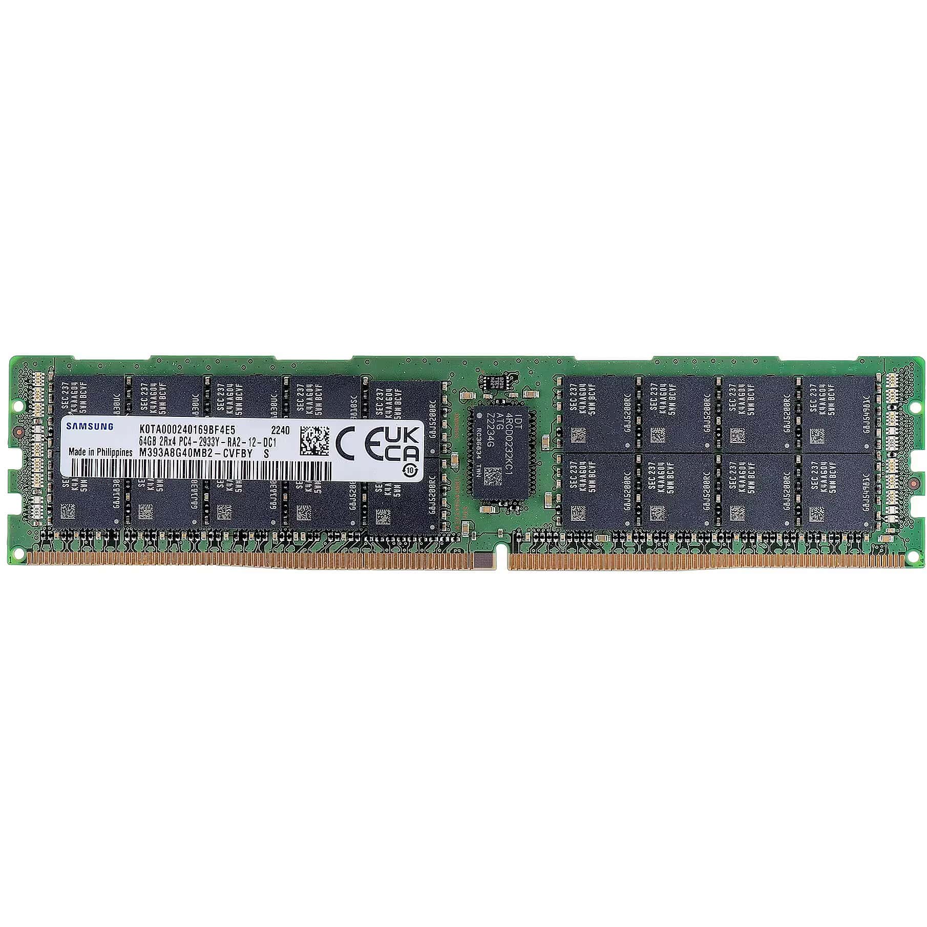 Samsung DDR4 64GB PC 2933 CL21 Samsung ECC Reg. 1,2V bulk (M393A8G40MB2-CVF) thumbnail
