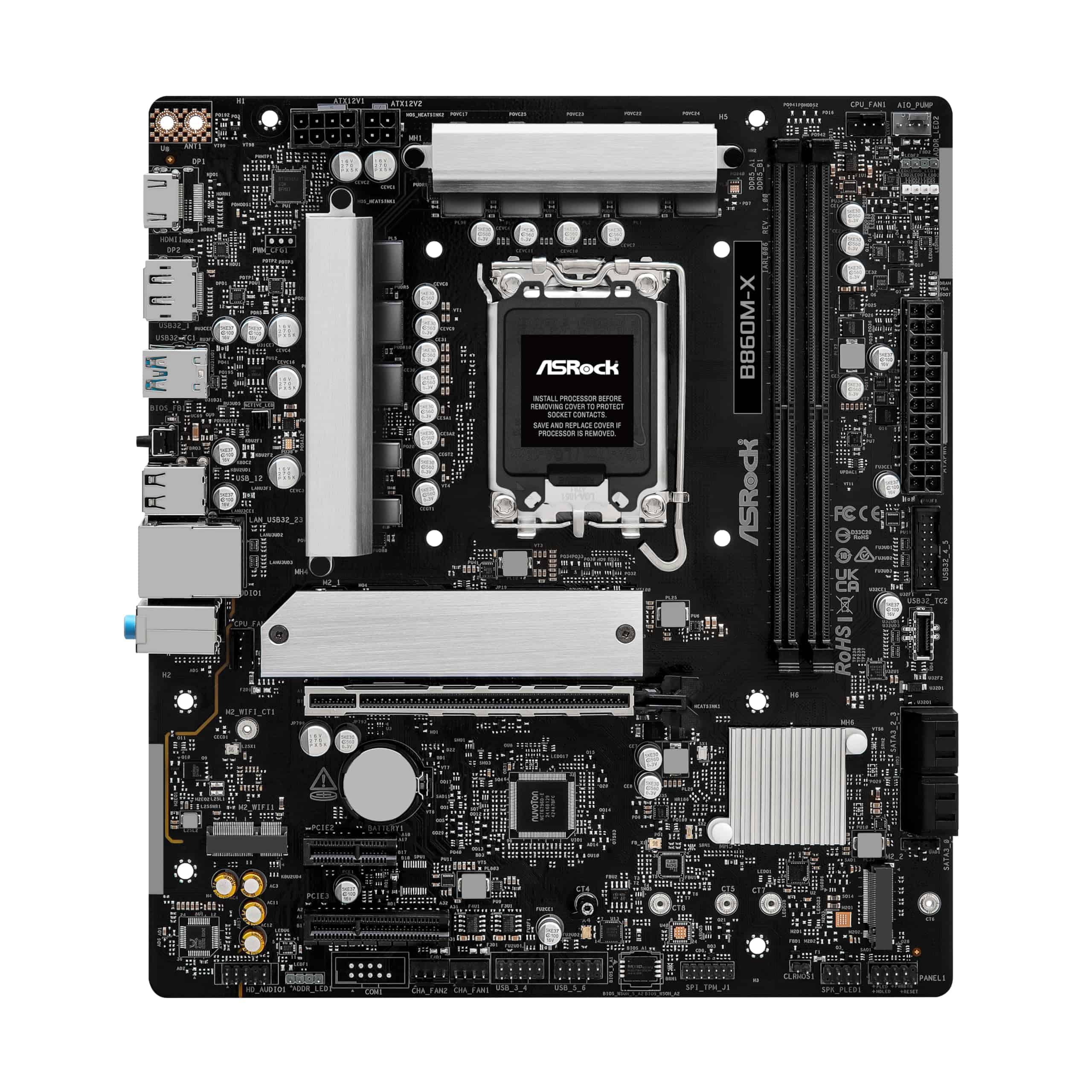 ASRock MB Intel 1851 B860M-X (90-MXBRU0-A0UAYZ) thumbnail