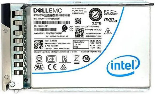 Dell 3.2TB SSD 2.5 NVMe PCI-e Gen3 (14NHK-RFB) thumbnail