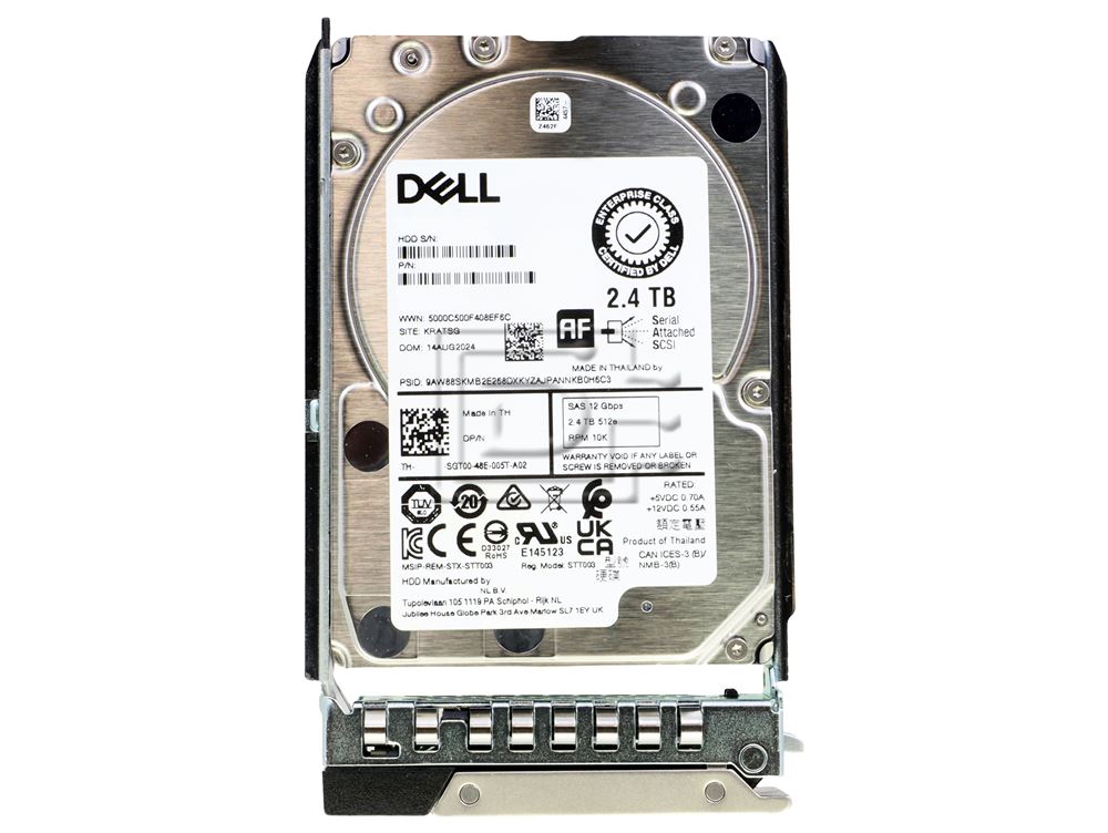 Dell 2.4TB 10K RPM Self-Encrypting (400-AVHG-RFB) thumbnail