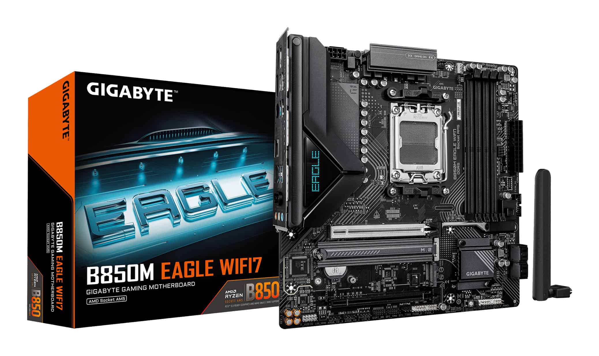 GIGABYTE B850M EAGLE WIFI7 AMD B850 Socket AM5 micro ATX (B850M EAGLE WF7) thumbnail