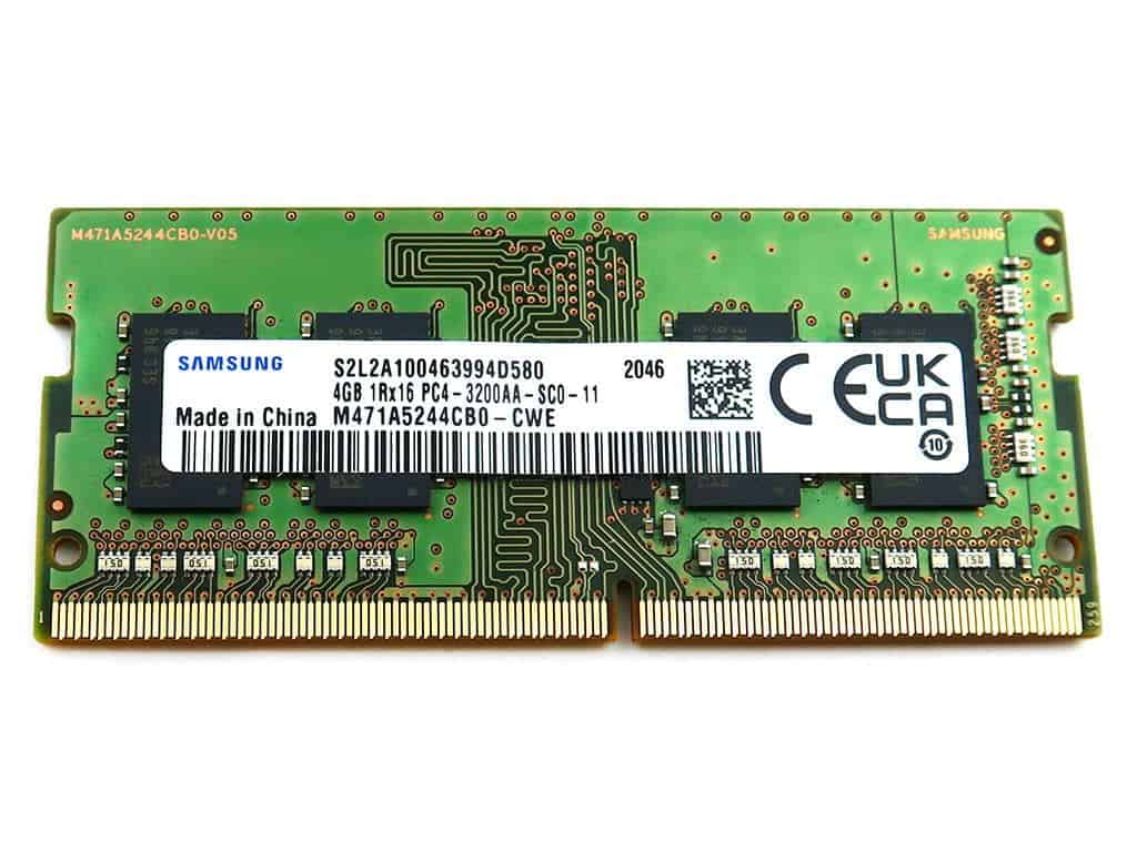 Samsung RAM SO-DIMM DDR4 4GB / PC3200 /UB/ Samsung (M471A5244CB0-CWE) thumbnail