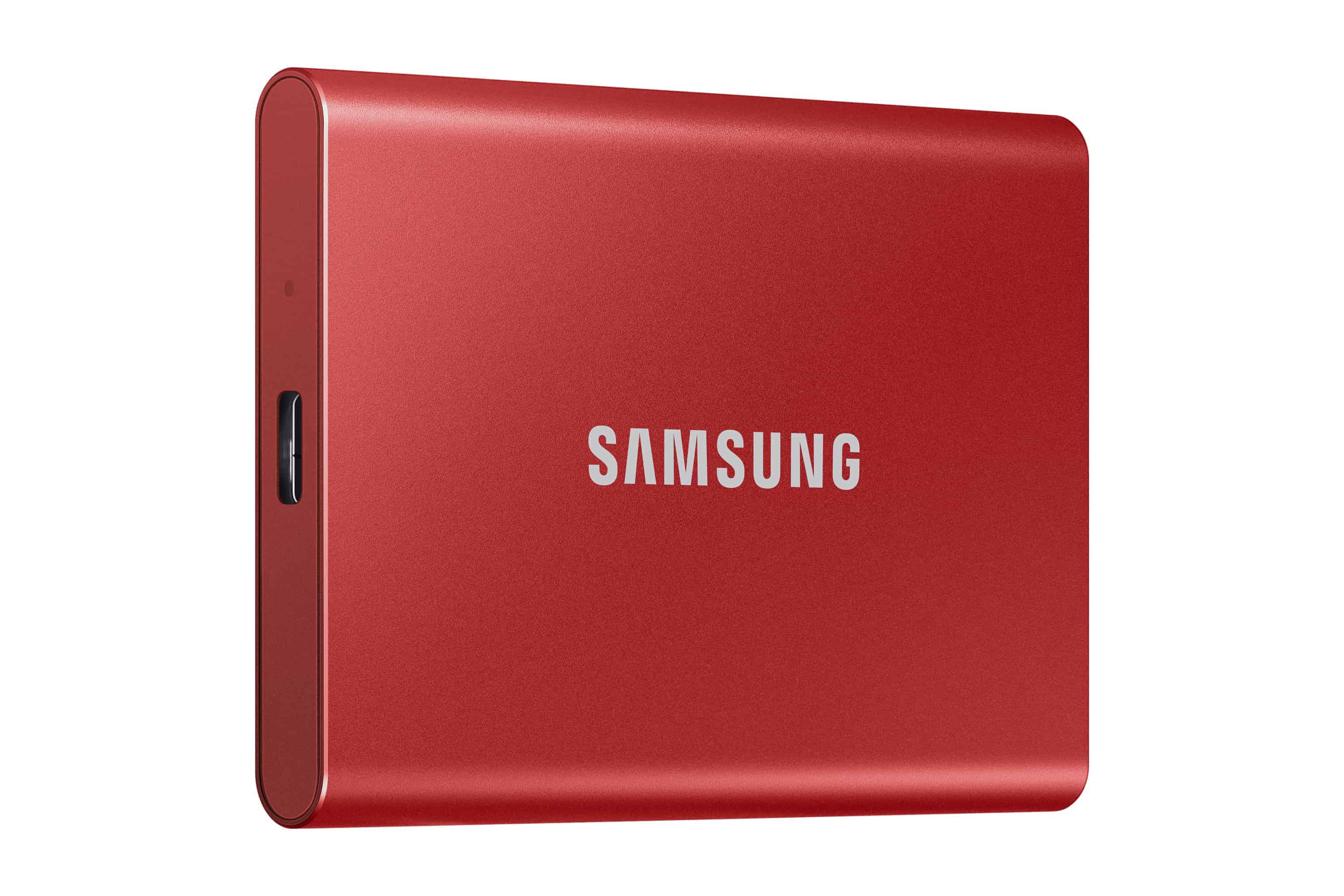 Samsung Portable SSD T7 2000 GB Rood (MU-PC2T0R/WW) thumbnail