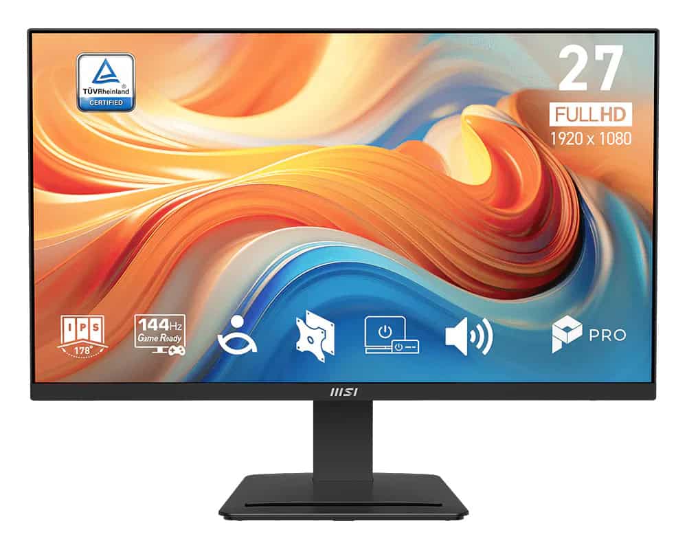 MSI Pro MP273DE E14A computer monitor 68,6 cm (27") 1920 x 1080 Pixels Full HD LCD Zwart (PROMP273DEE14A) thumbnail