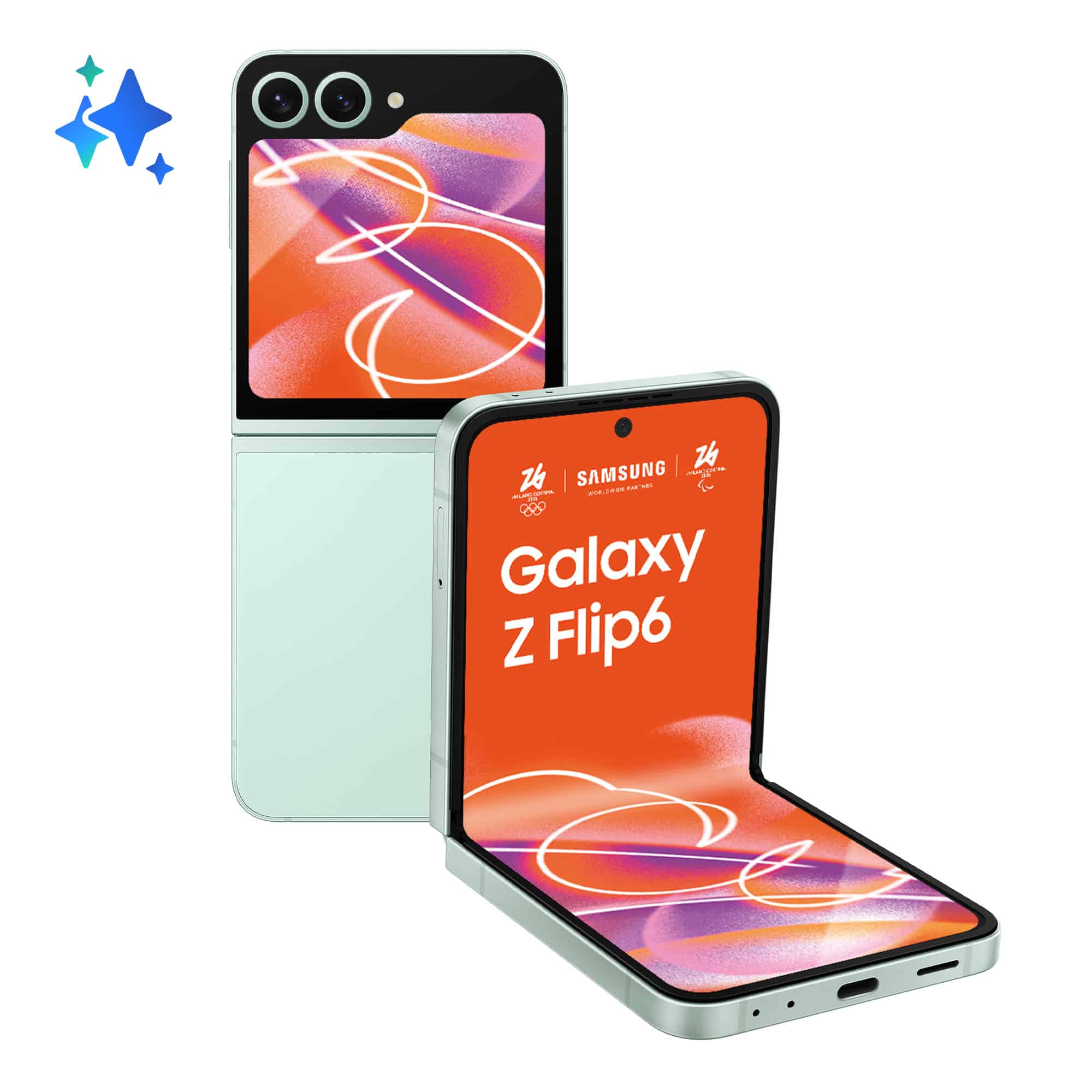 Samsung Galaxy Z Flip6 17 cm (6.7") Dual SIM Android 14 5G USB Type-C 12 GB 256 GB 4000 mAh Muntkleur (SM-F741BLGGEUE) thumbnail