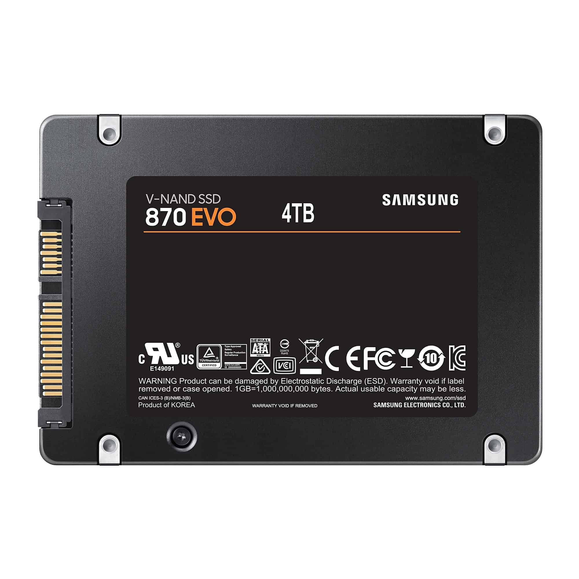 Samsung 870 EVO 2.5 4 TB SATA III V-NAND (MZ-77E4T0B/EU) thumbnail