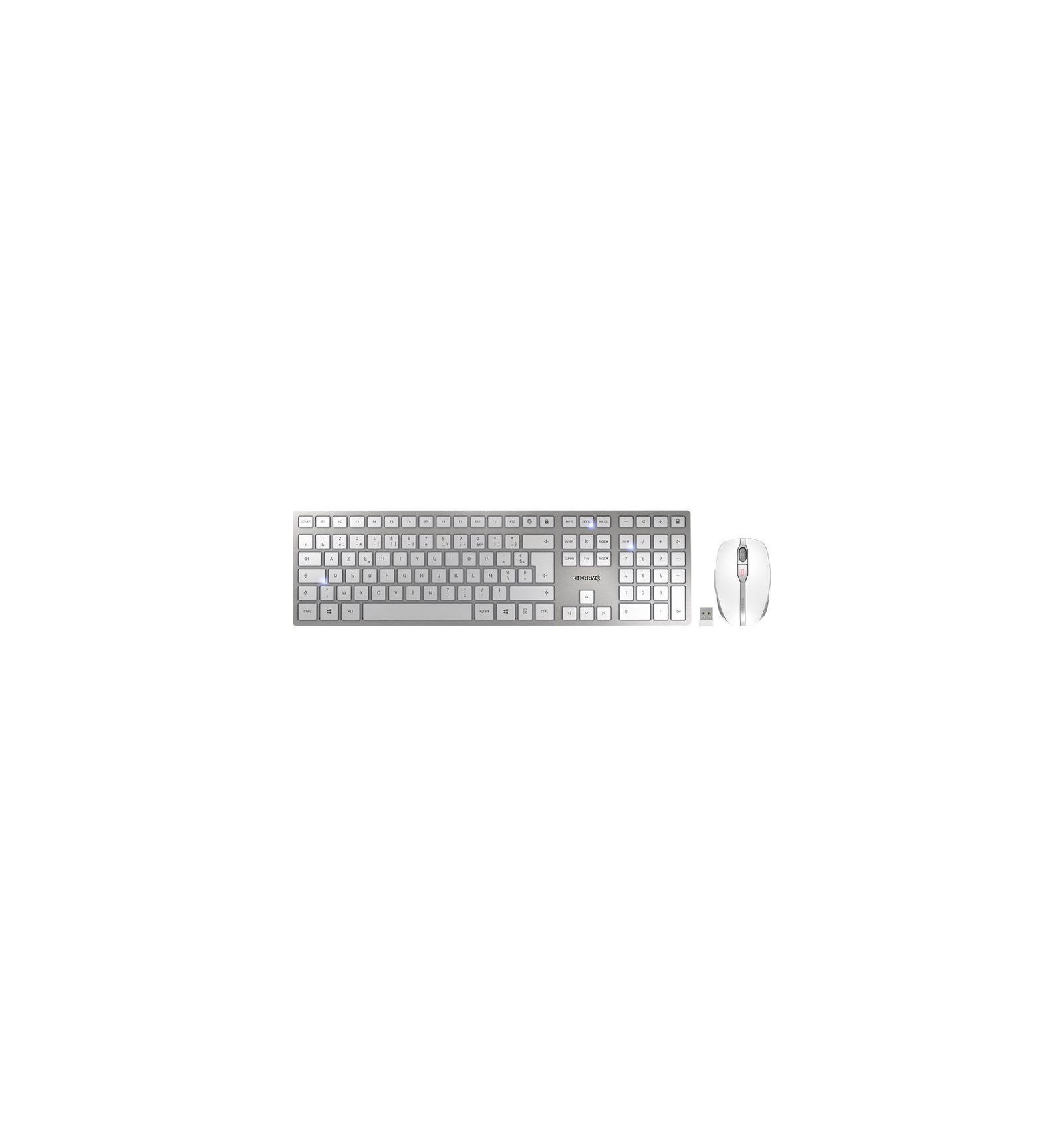 CHERRY DW 9000 SLIM SILV./WHITE Keyboard (JD-9000FR-1) thumbnail